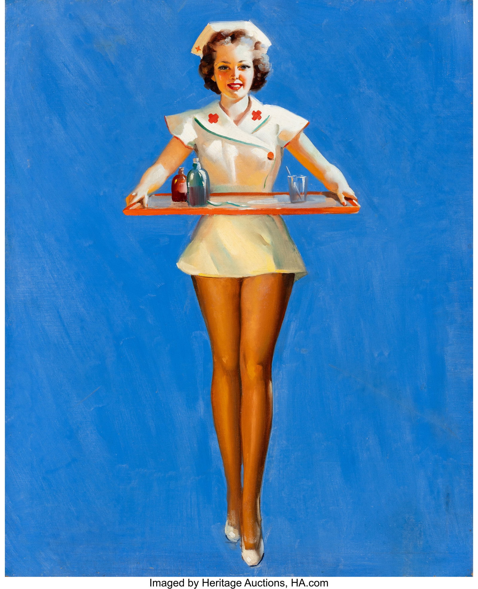 Gil Elvgren (American, 1914-1980) Doctor's Order (1 of 3)