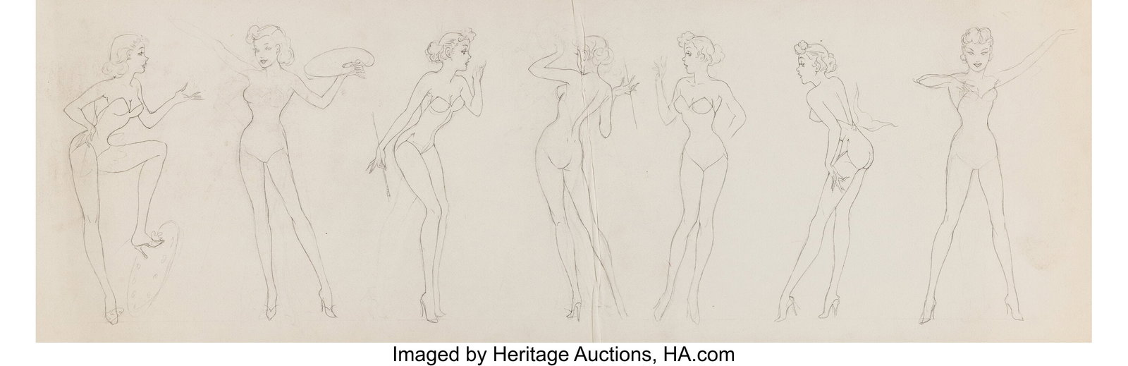 Alberto Vargas (Peruvian/American, 1896-1982) Th (1 of 3)