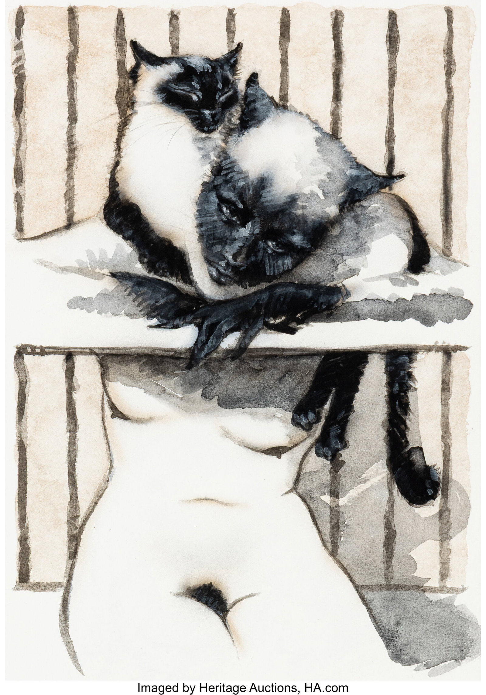 Olivia De Berardinis (American, b. 1948) Purrfec (1 of 2)