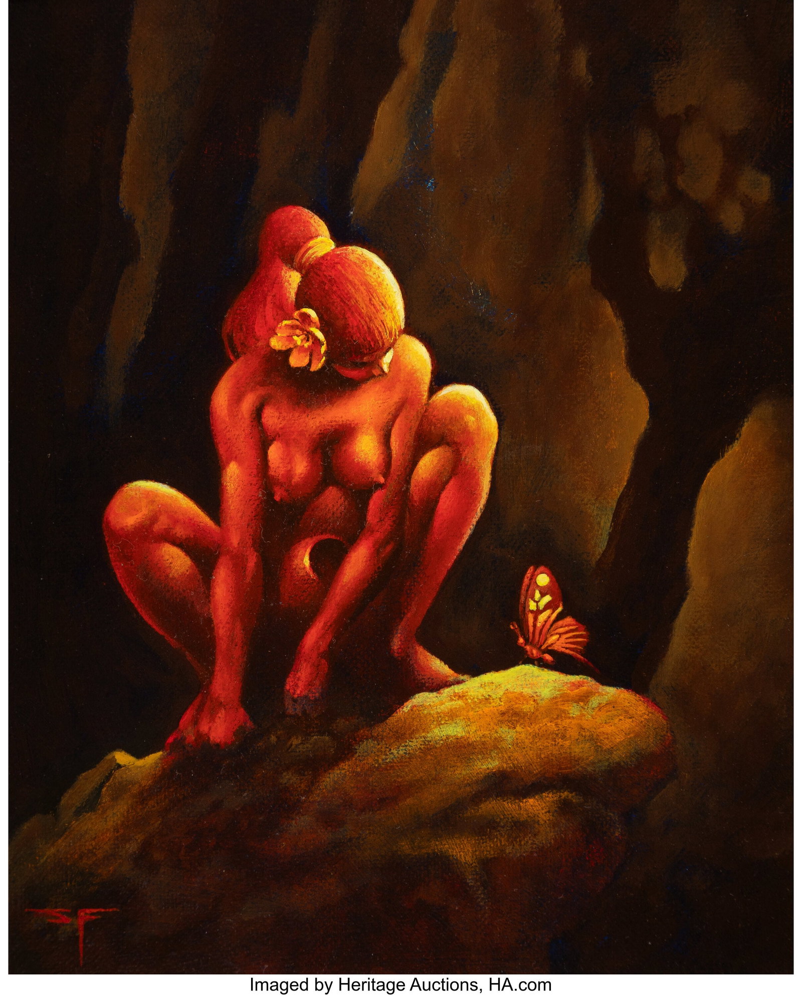 Stephen Fabian (American, 1930-2025) Butterfly A (1 of 3)