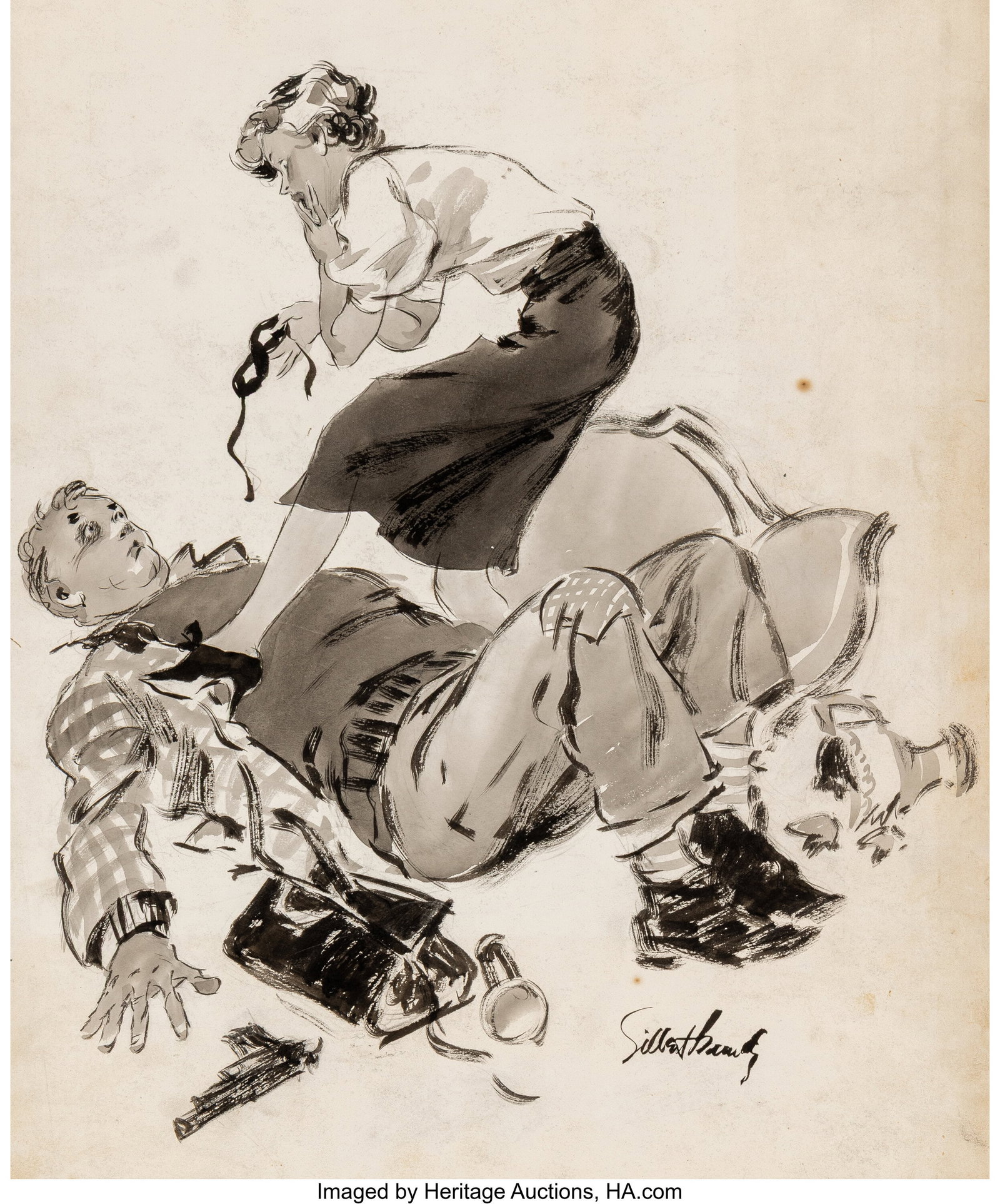 Gilbert Bundy (American, 1911-1955) Oh!- I Thoug (1 of 3)
