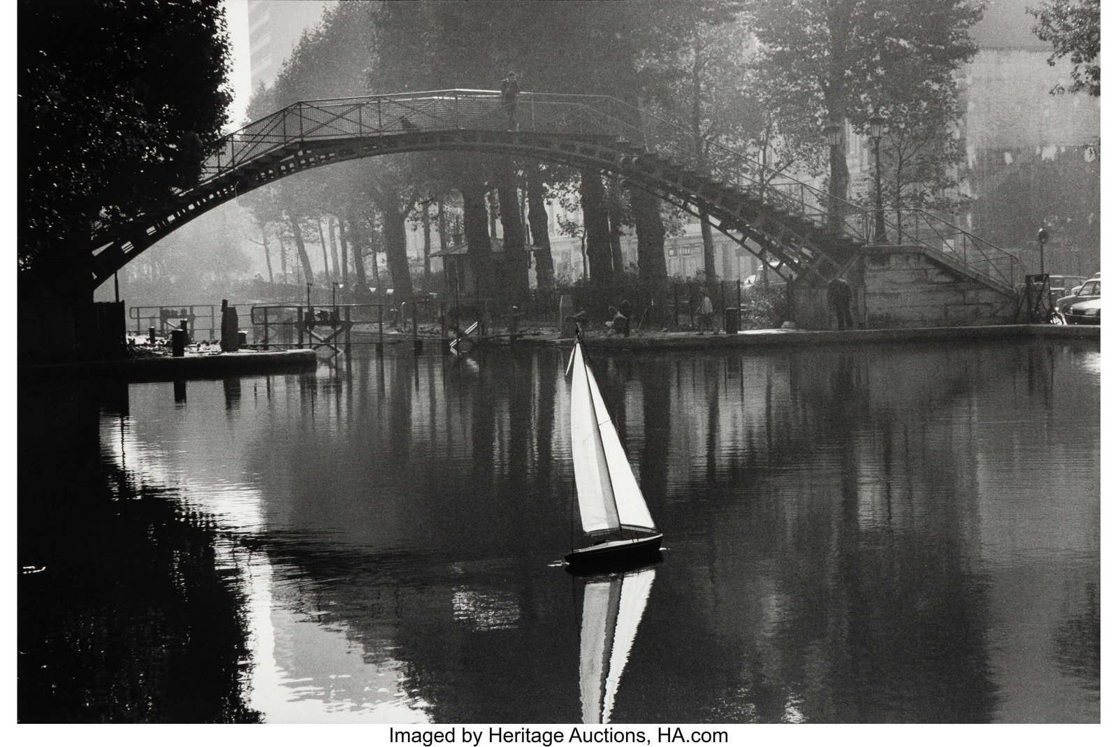 Peter Turnley (American/French, b. 1955) Canal S: Peter Turnley (American/French, b. 1955) Canal Saint Martin, 1984 Gelatin silver print 9-1/2 x 14 inches (24.1 x 35.6 cm)