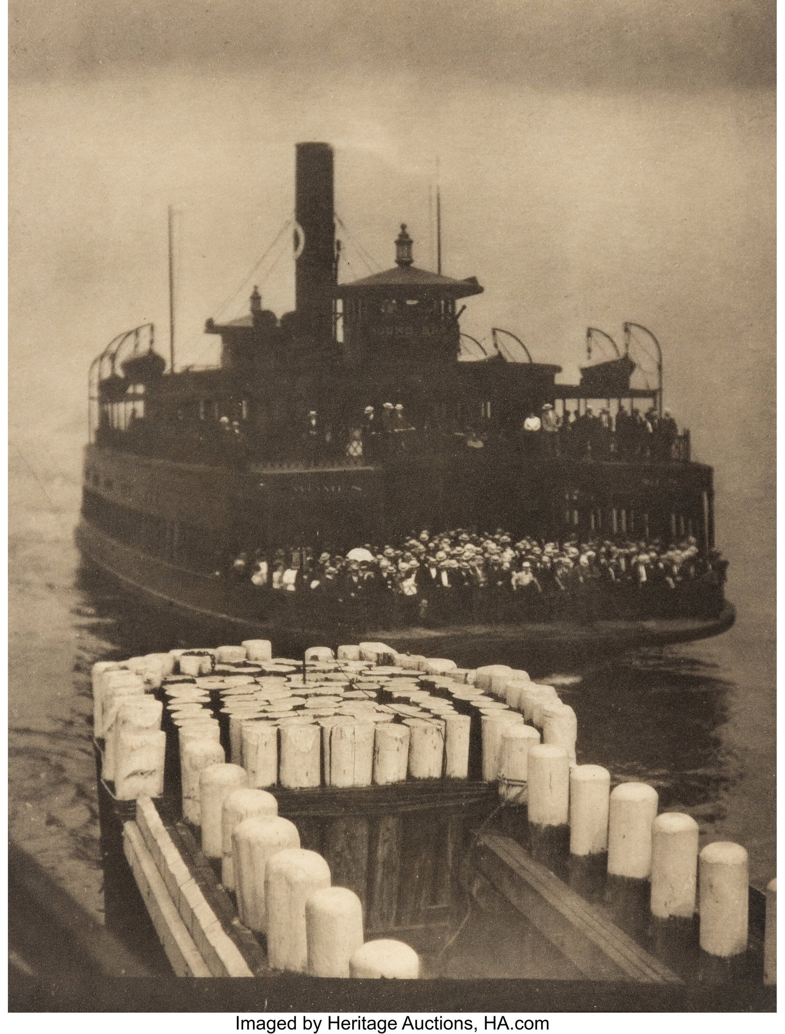 Alfred Stieglitz (American, 1864-1946) The Ferry: Alfred Stieglitz (American, 1864-1946) The Ferry Boat (from Camera Work XXXVI), 1910 Photogravure 8 x 6-1/4 inches (20.3 x 15.9 cm)
