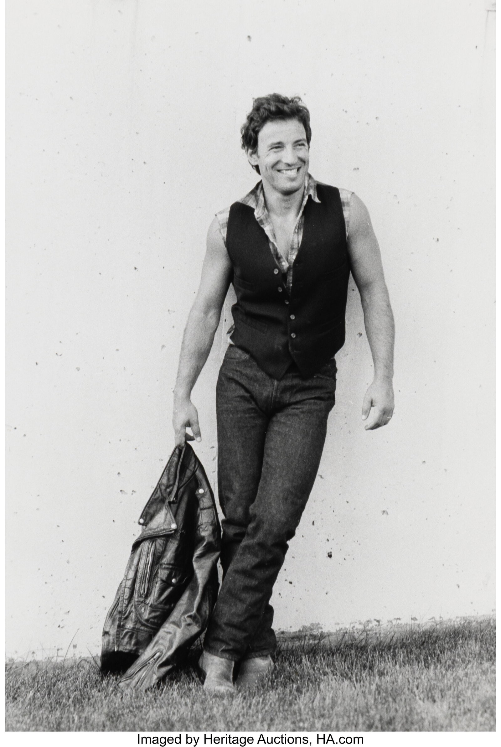David Gahr (American, 1922-2008) Bruce Springste: David Gahr (American, 1922-2008) Bruce Springsteen, circa 1977 Gelatin silver print 8-3/4 x 6 inches (22.2 x 15.2 cm) (image) 10 x 8 inches 