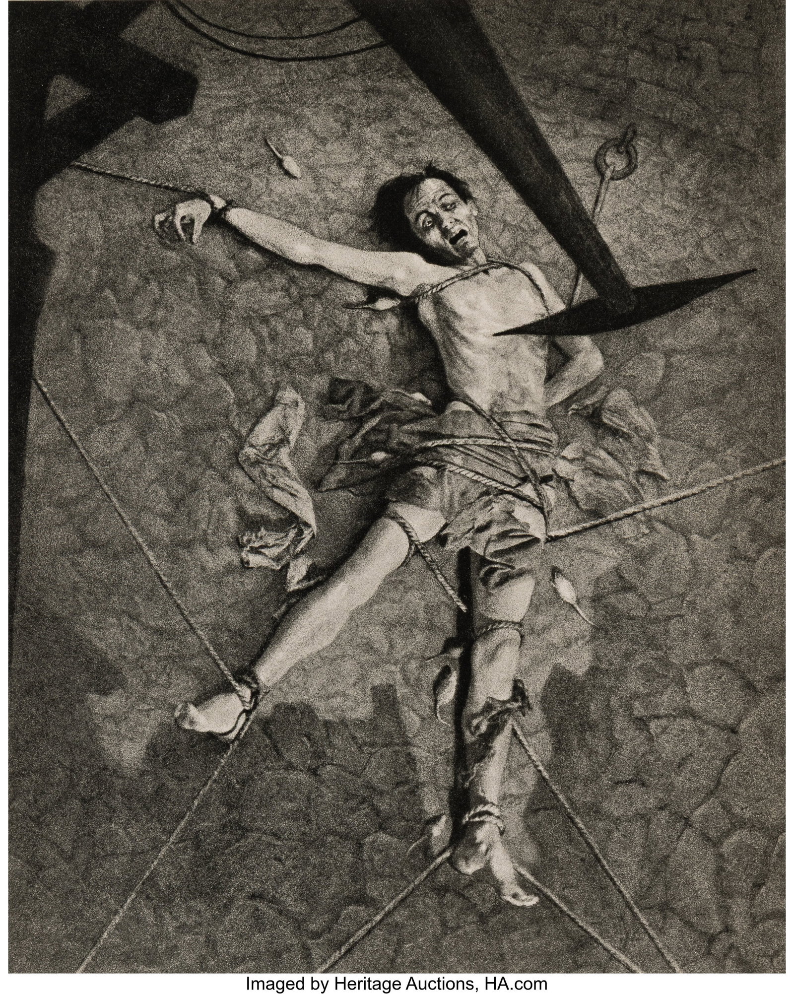 William Mortensen (American, 1897-1965) Group of: William Mortensen (American, 1897-1965) Group of two photographs, circa 1940s Photogravure and halftone print 10-1/4 x 8-1/2 inches (26.0 x 21.6 cm&rpa