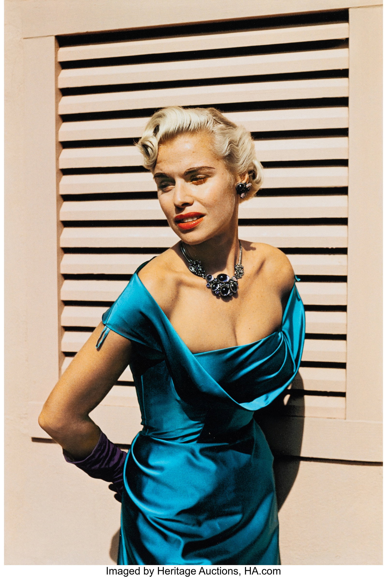 Paul Everard, Jr. Outerbridge (American, 1896-19: Paul Everard, Jr. Outerbridge (American, 1896-1958) Woman in Turquoise Dress, Laguna Beach, 1952 Digital pigment print, printed 2018 13 x 8-3/4 inche