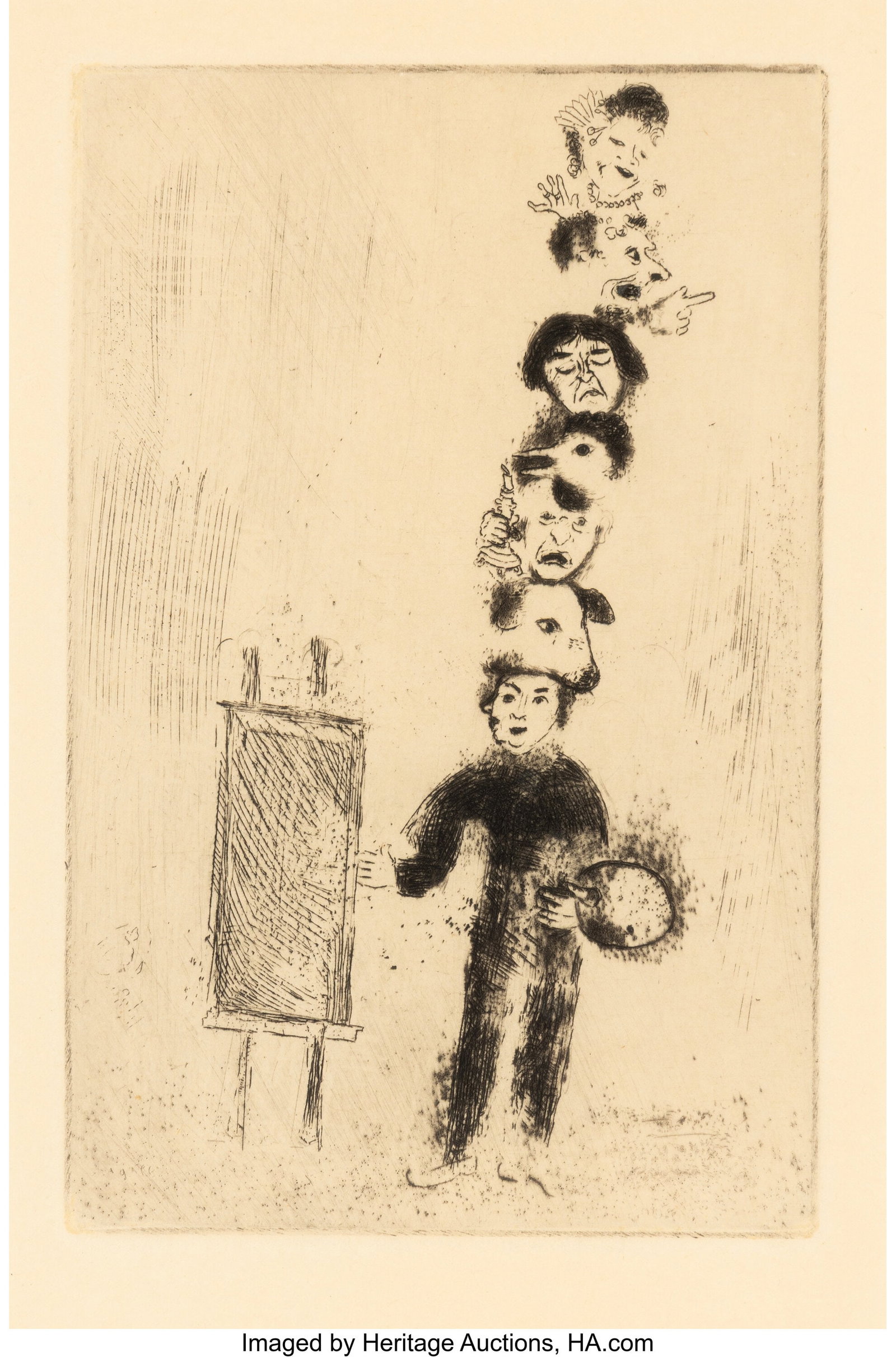 Marc Chagall (1887-1985) Frontispiece, from Les  (1 of 3)