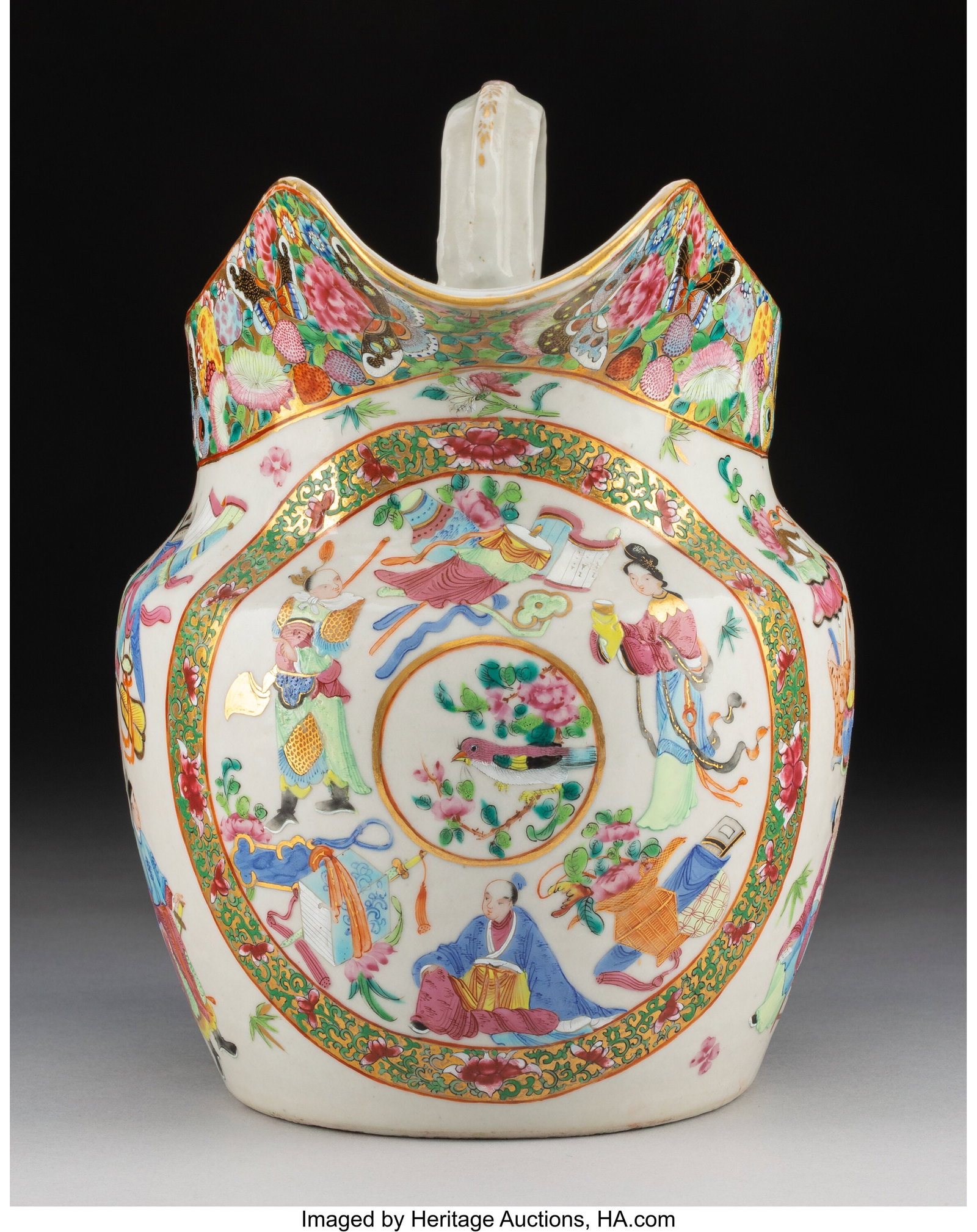 A Chinese Export Famille Rose Ewer, 19th century (1 of 5)