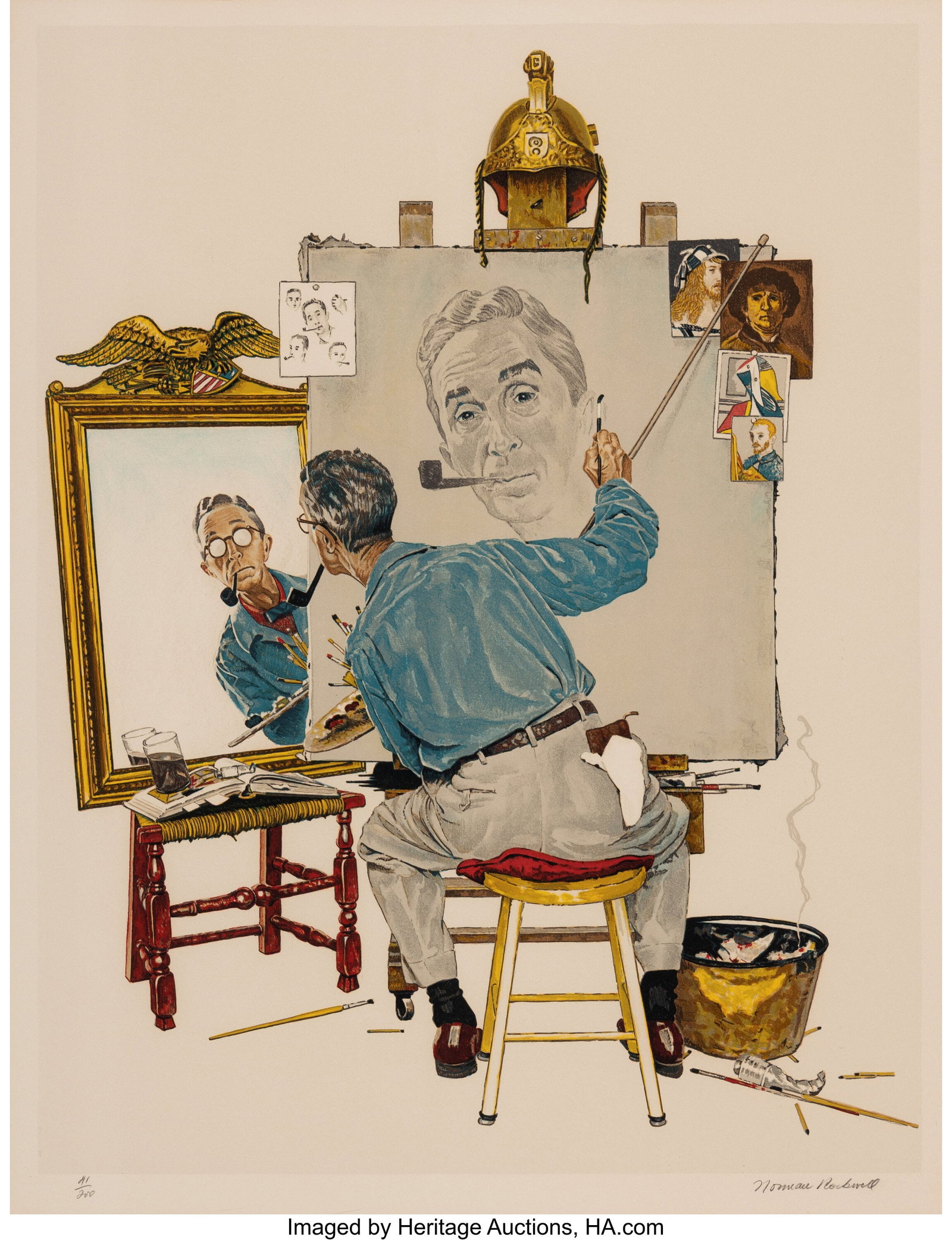 Norman Rockwell (American, 1894-1978) Triple Sel (1 of 2)