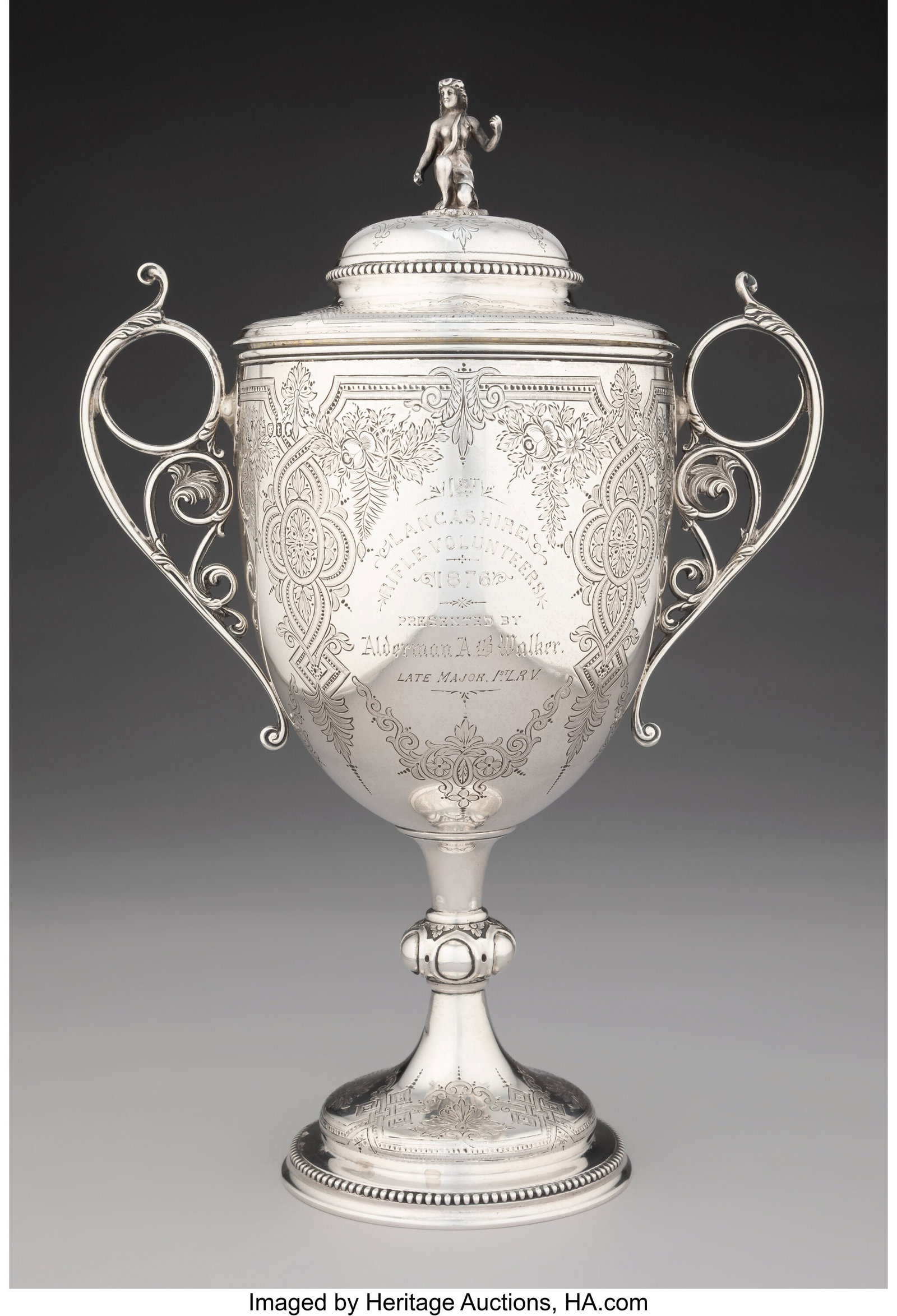 A Richards & Brown Partial Gilt Silver Presentat (1 of 7)