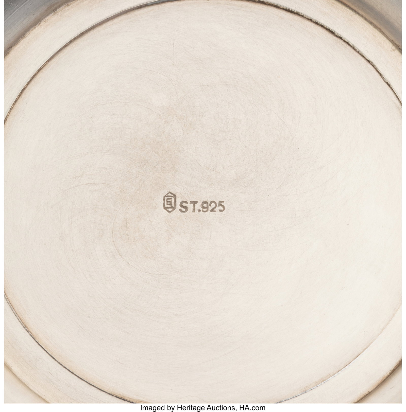 A Continental Silver Covered Jug Marks: E. ST. 9 - 5