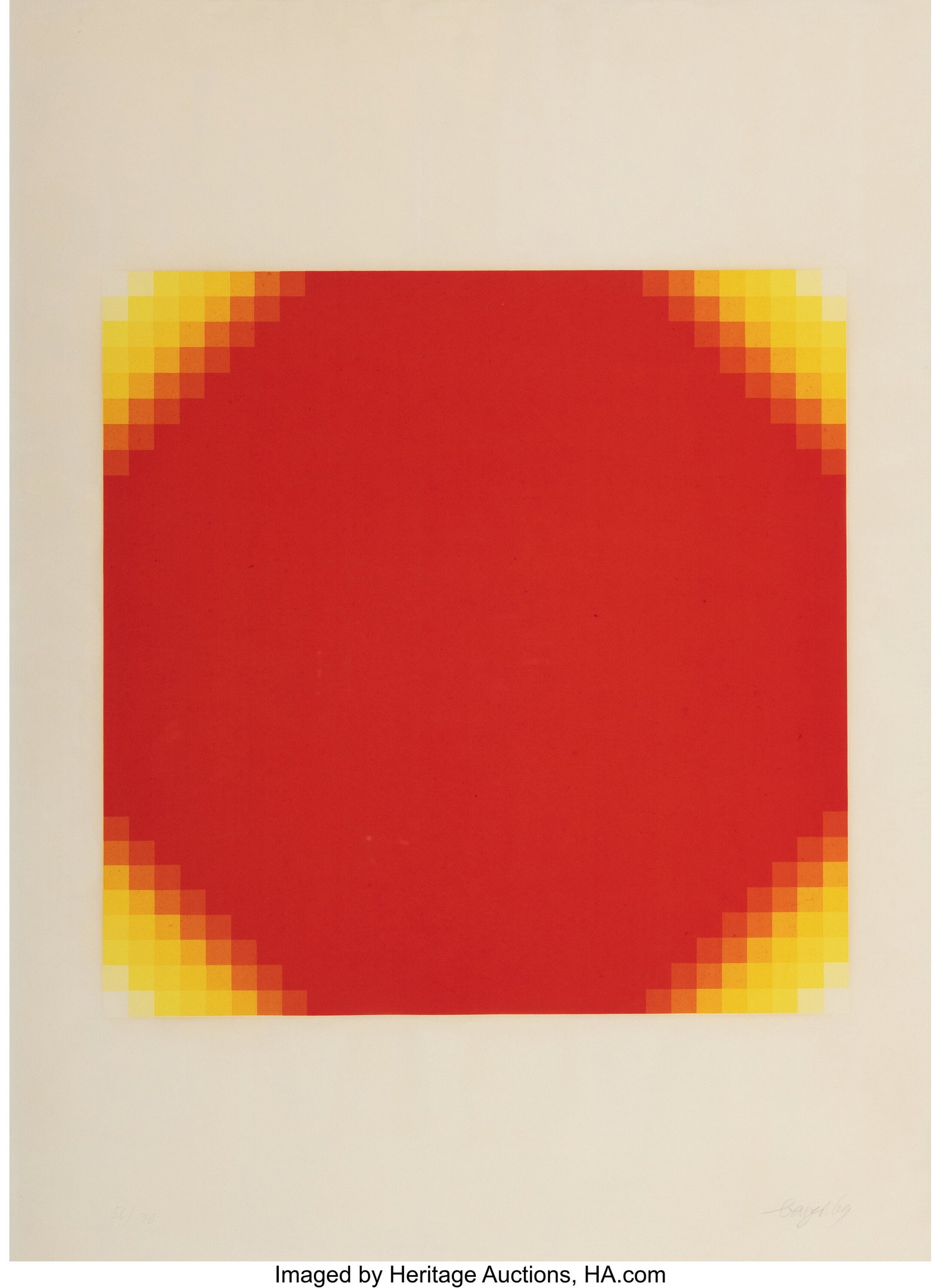 Herbert Bayer (1900-1985) Four Yellow Corners, 1 (1 of 2)