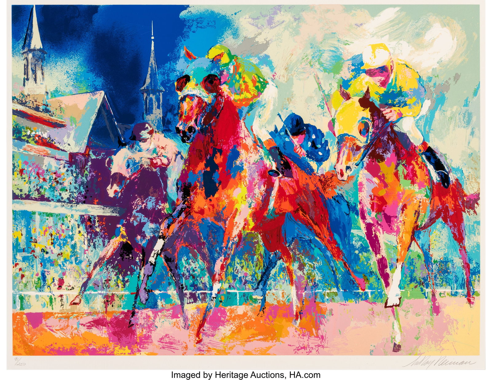 LeRoy Neiman (1921-2012) Churchill Downs, 1993 S (1 of 2)
