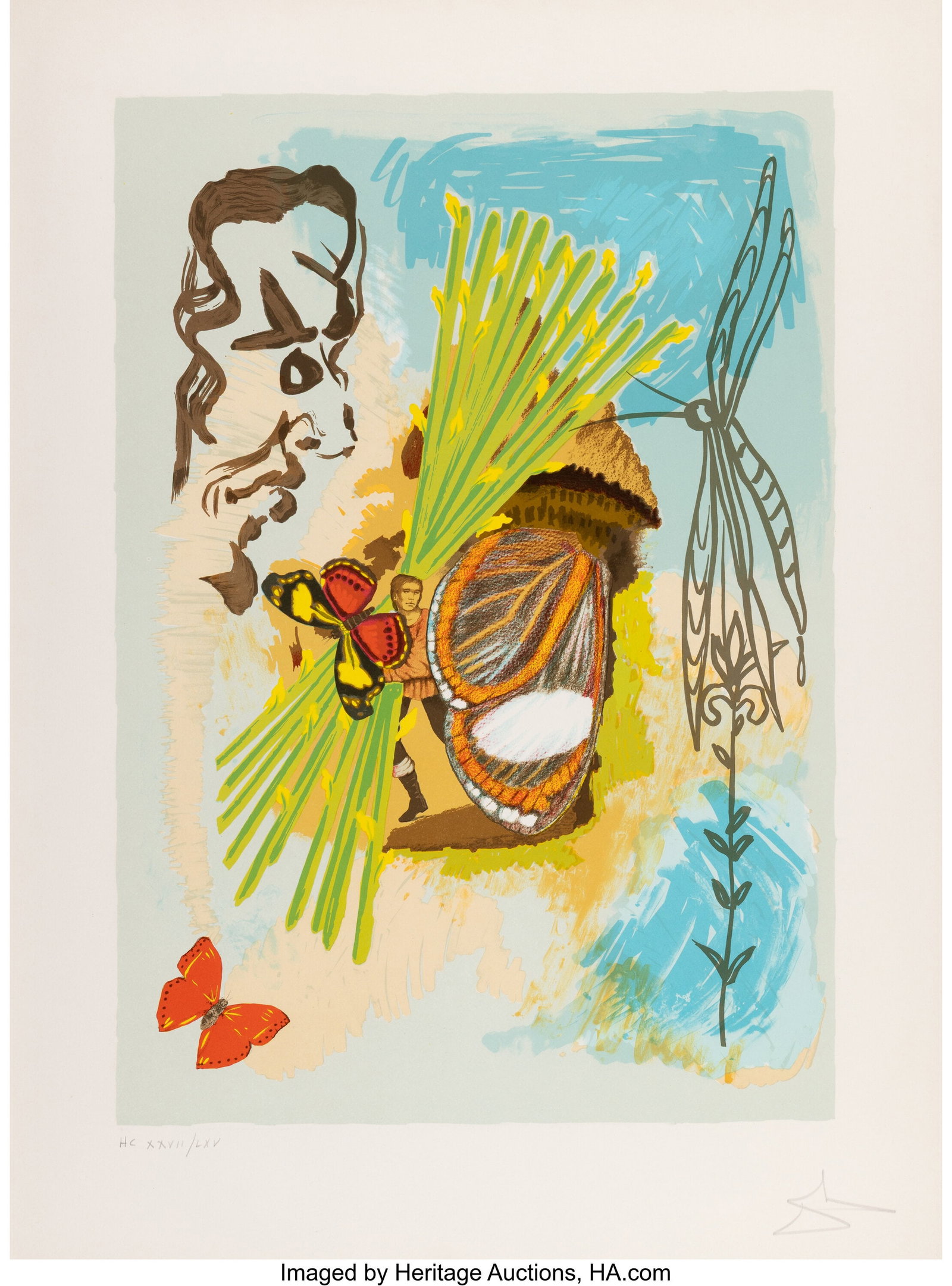 Salvador Dalí (1904-1989) The Overseer, from Iv: Salvador Dalí (1904-1989) The Overseer, from Ivanhoe, 1978 Lithograph in colors on Arches paper 29 x 21 inches (73.7 x 53.3 cm) (sight) H