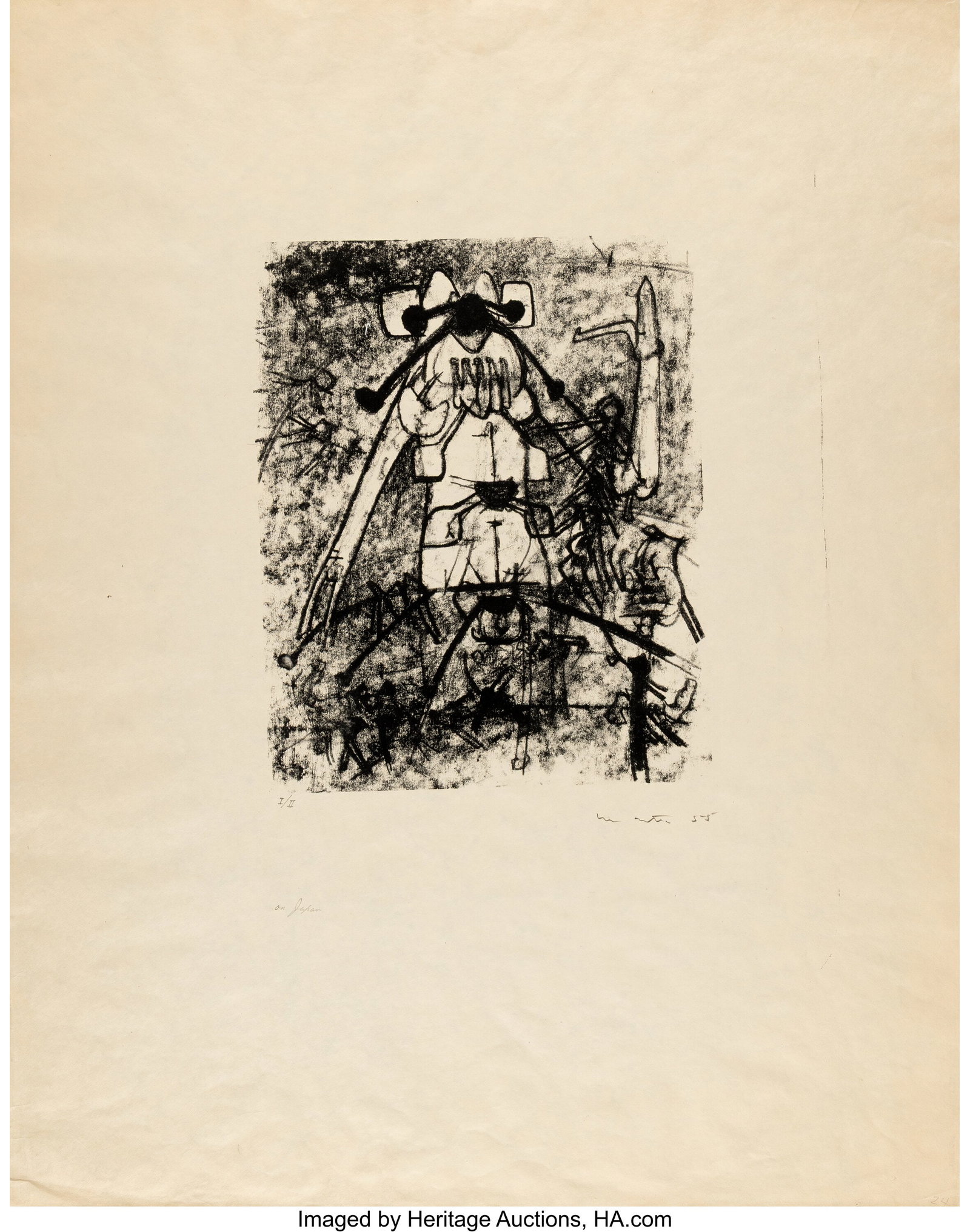 Roberto Matta (1911-2002) Untitled Lithograph on (1 of 1)