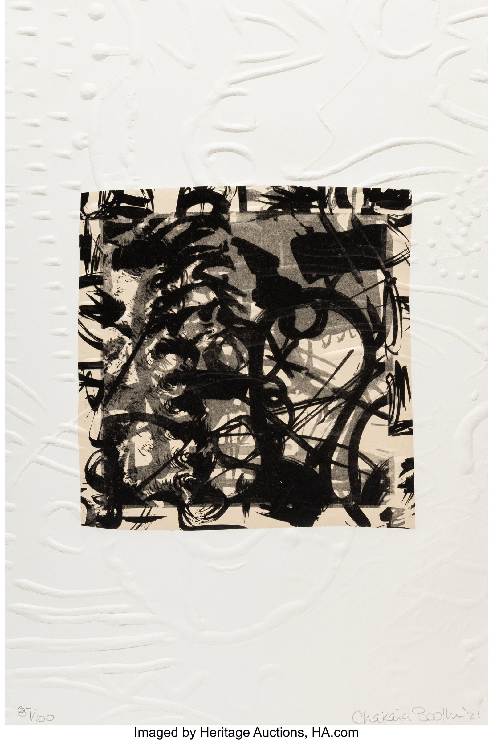 Chakaia Booker (b. 1953) Untitled (CB.1.21)&co (1 of 2)