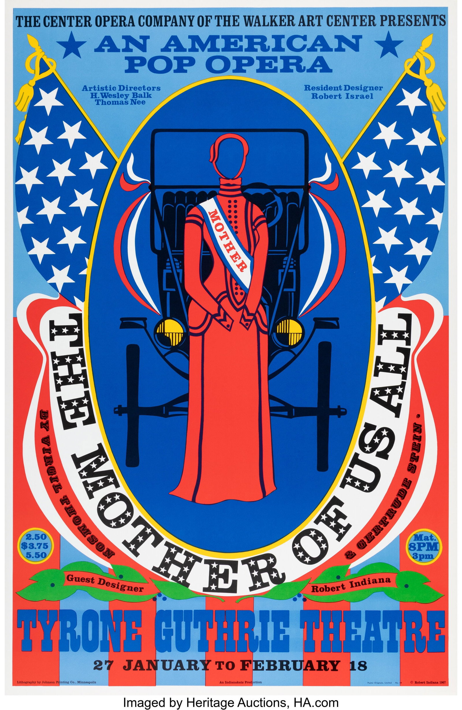 Robert Indiana (1928-2018) The Mother of Us All,: Robert Indiana (1928-2018) The Mother of Us All, 1967 Screenprint in colors on wove paper 37 x 24 inches (94.0 x 61.0 cm) (sheet) HID03101062020 ©