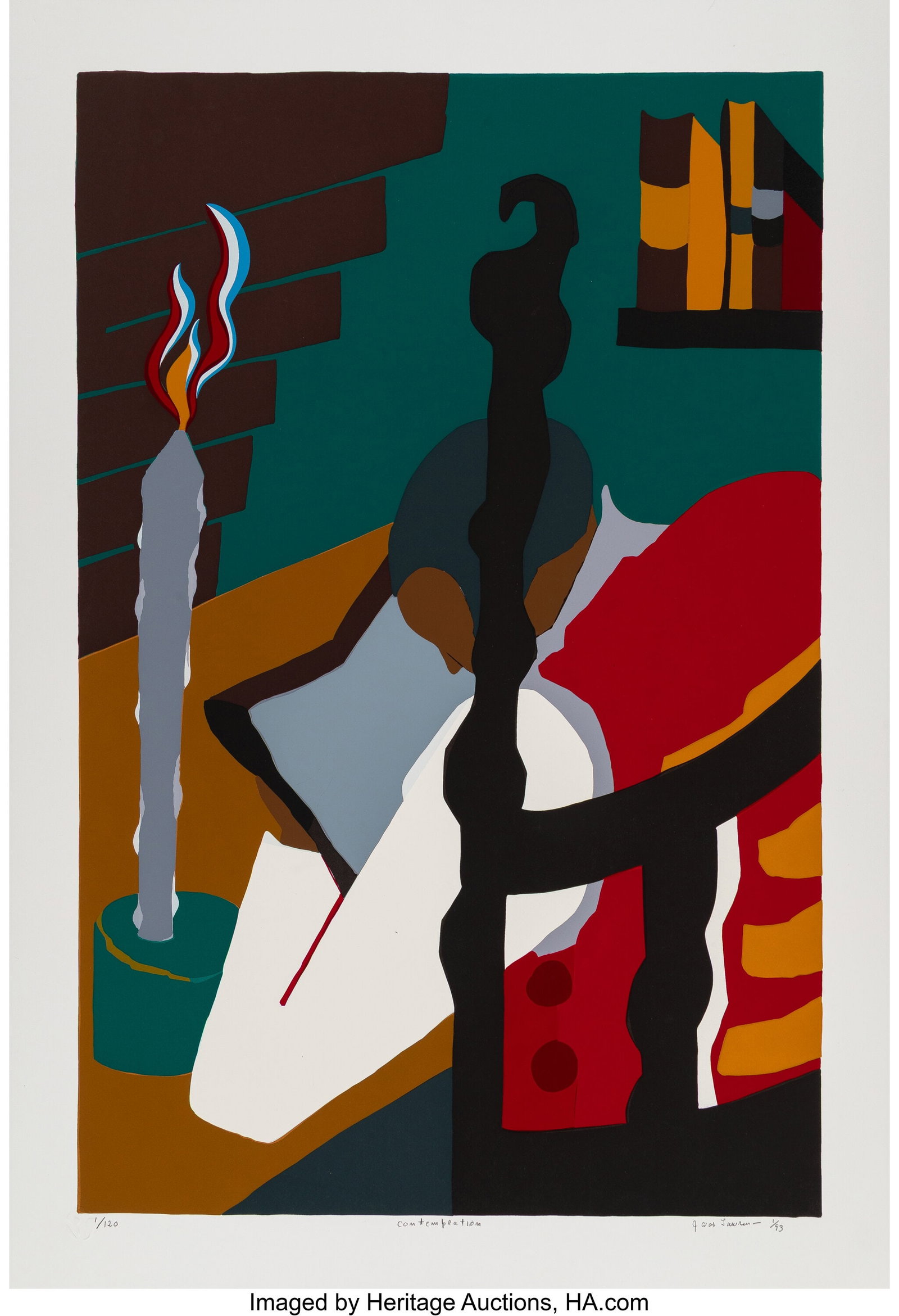 Jacob Lawrence (1917-2000) Contemplation, from T (1 of 1)