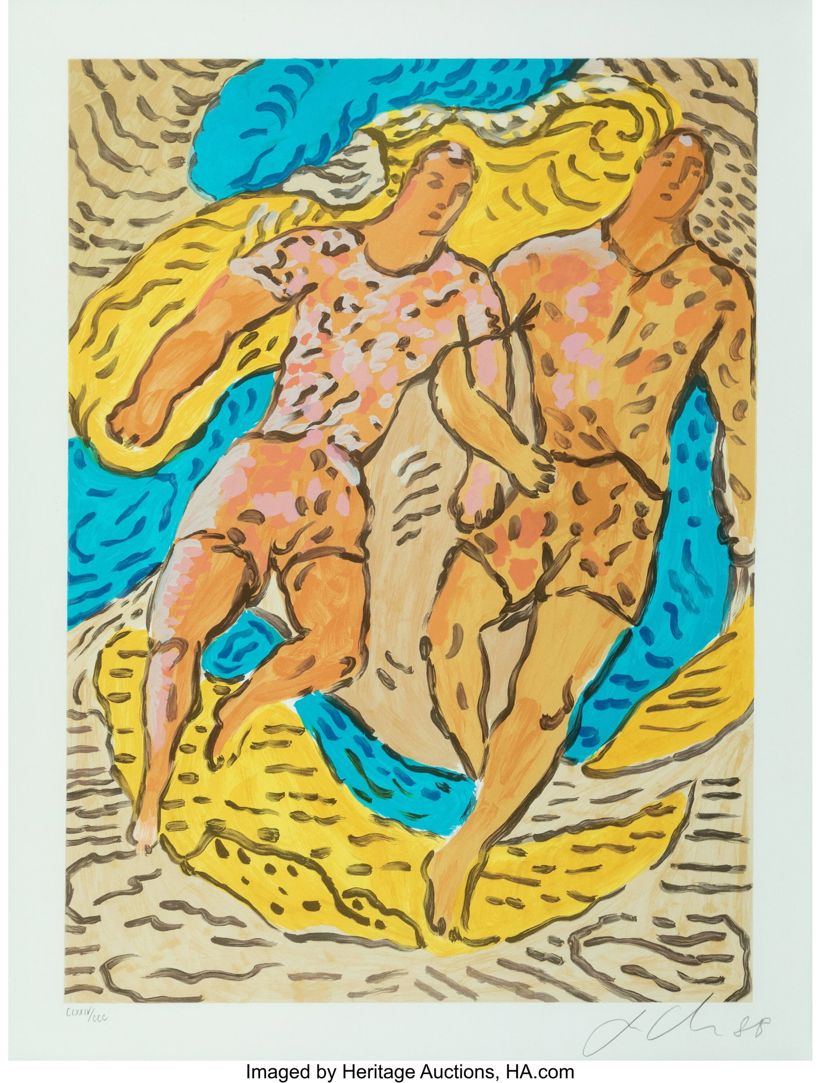 Various Artists (20th/21st Century) Four Works, : Various Artists (20th/21st Century) Four Works, from The Official Arts Portfolio of the XXIVth Olympiad, Seoul, Korea, 1988 Lithographs in colors on wove paper 43