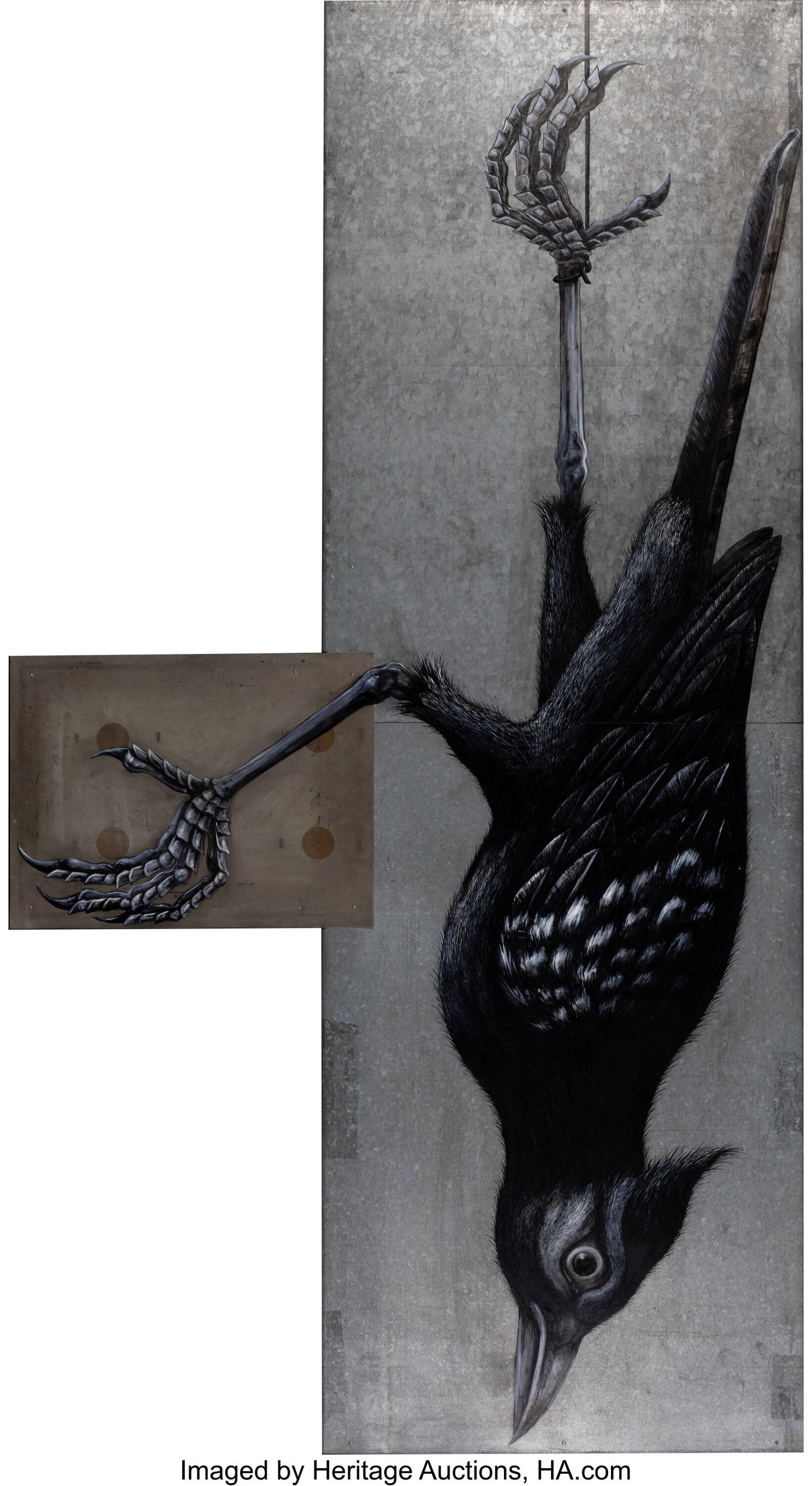 ROA (b. 1976) Cyanocitta Cristata, 2022 Acrylic  (1 of 2)
