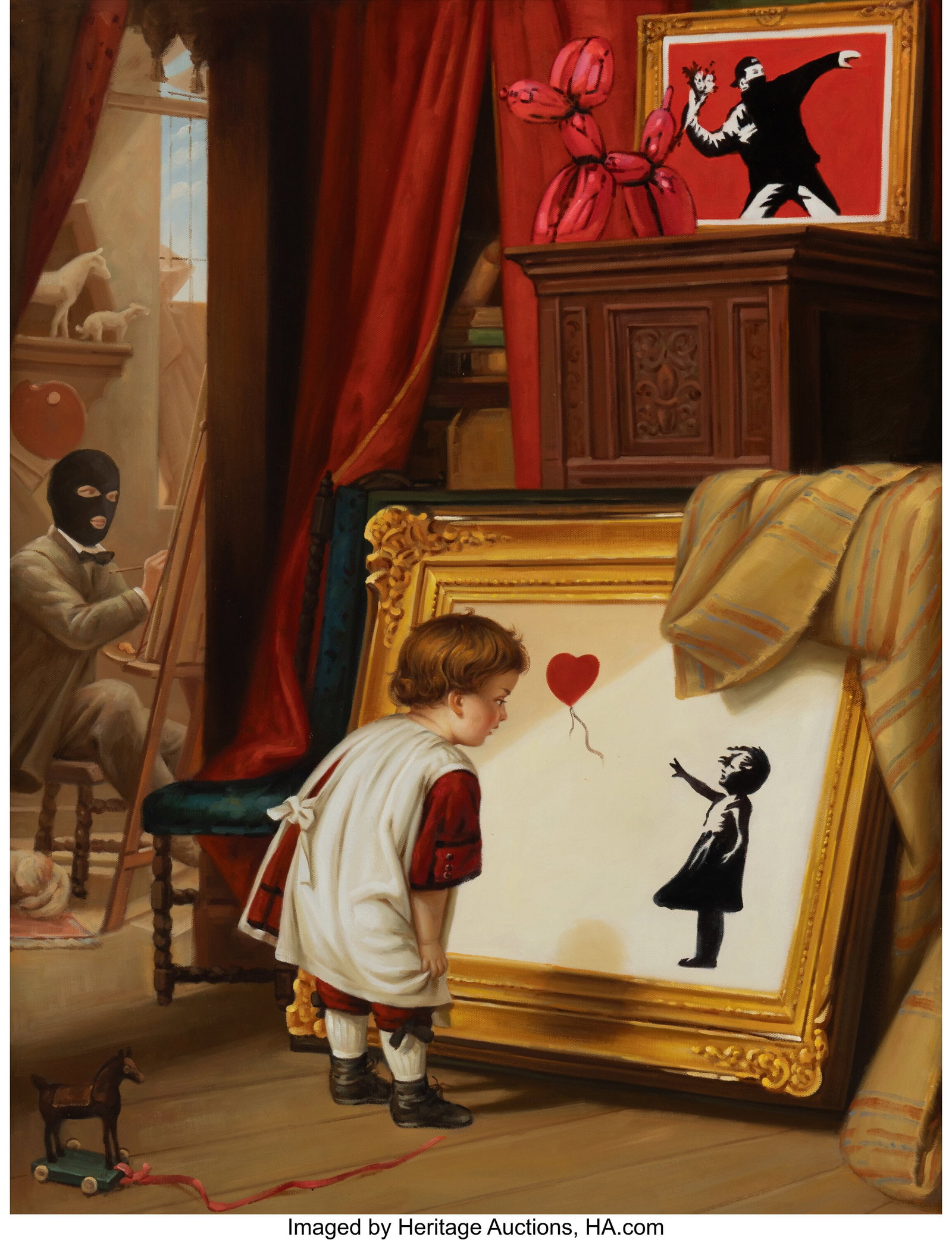 Leo Manelli (b. 1980) The Little Connoisseur, 20: Leo Manelli (b. 1980) The Little Connoisseur, 2024 Acrylic on canvas 36 x 27-1/2 inches (91.4 x 69.8 cm) Signed, titled, and dated on the