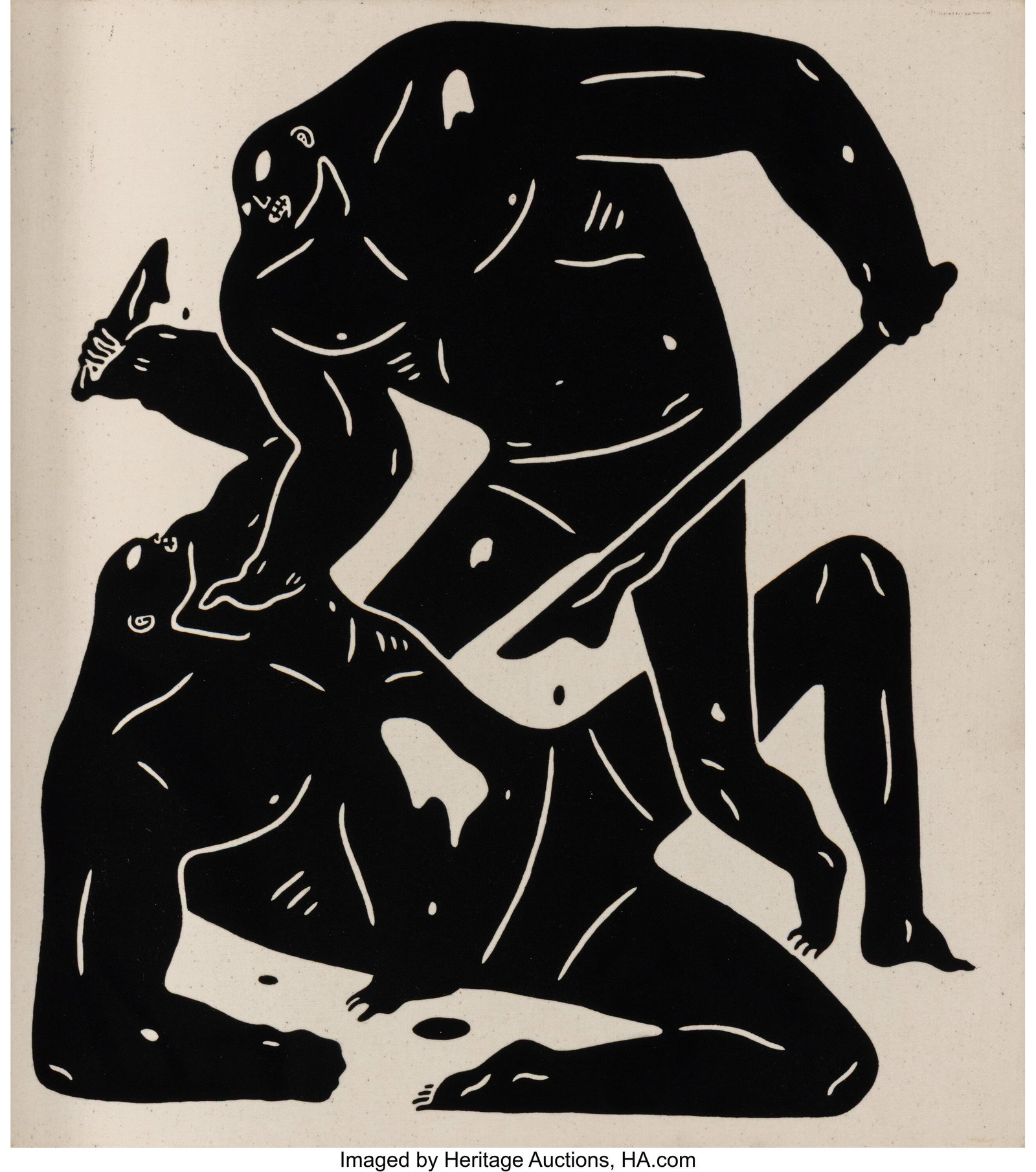 Cleon Peterson (b. 1973) Take Me Now, 2016 Acryl: Cleon Peterson (b. 1973) Take Me Now, 2016 Acrylic on linen 18 x 16 inches (45.7 x 40.6 cm) Signed and dated on the reverse: Cleon Peterson 16 PROV