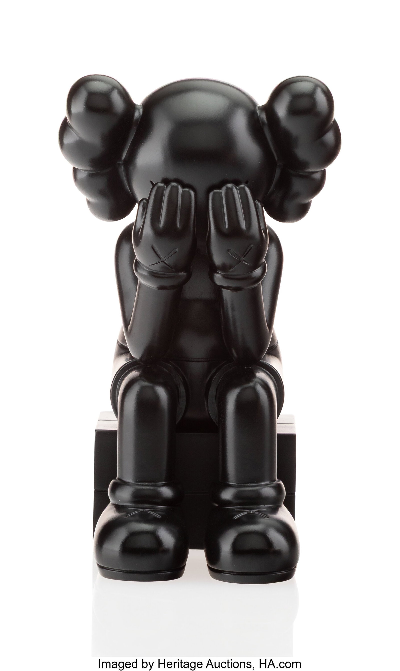 KAWS (b. 1974) Passing Through, 2022 Bronze 5-1/: KAWS (b. 1974) Passing Through, 2022 Bronze 5-1/4 x 3-1/4 x 3-1/2 inches (13.3 x 8.3 x 8.9 cm) Ed. 83/250 Stamped on unders