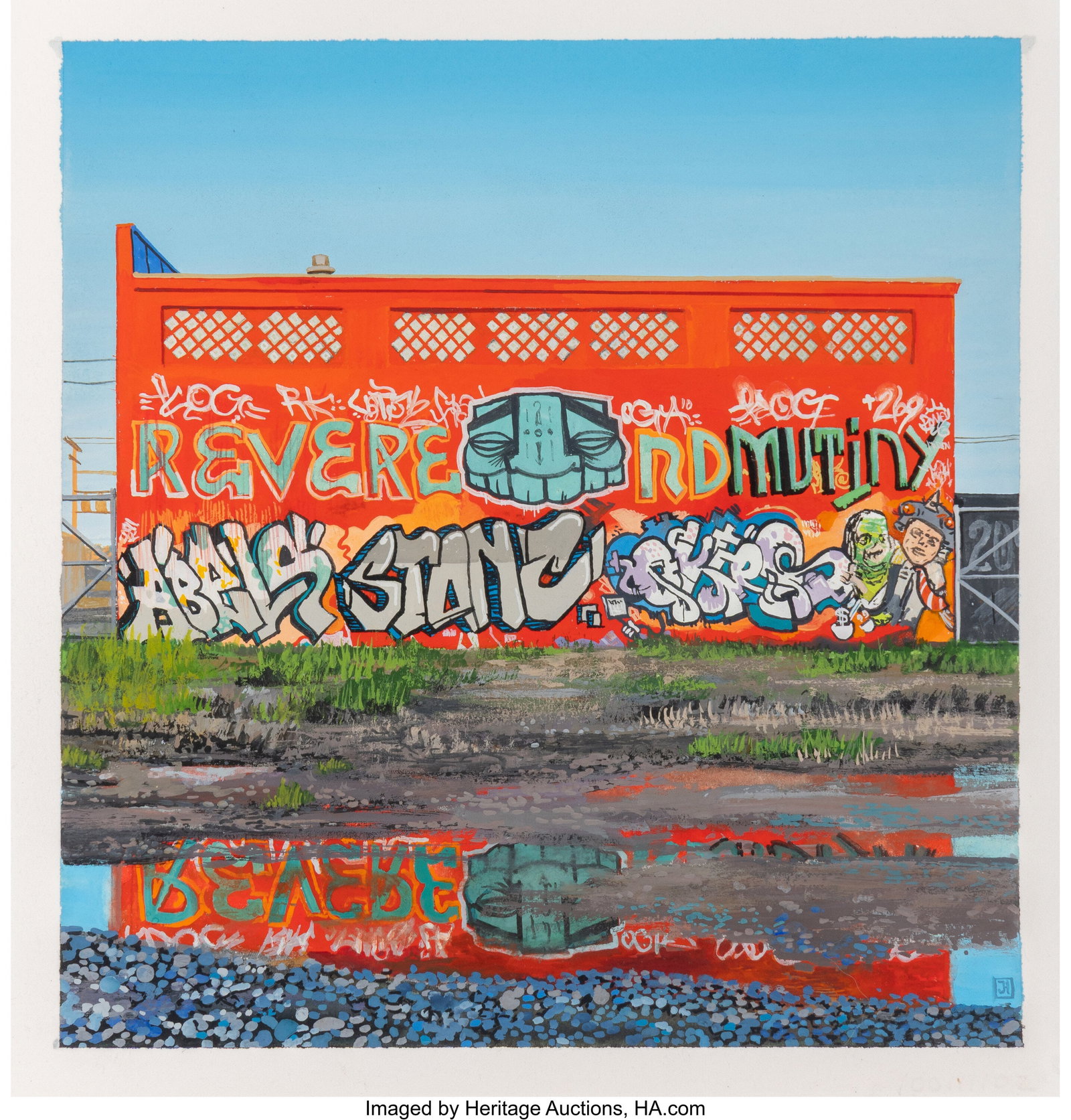Jessica Hess (b. 1981) Fourth and Clay, 2012 Gou (1 of 2)