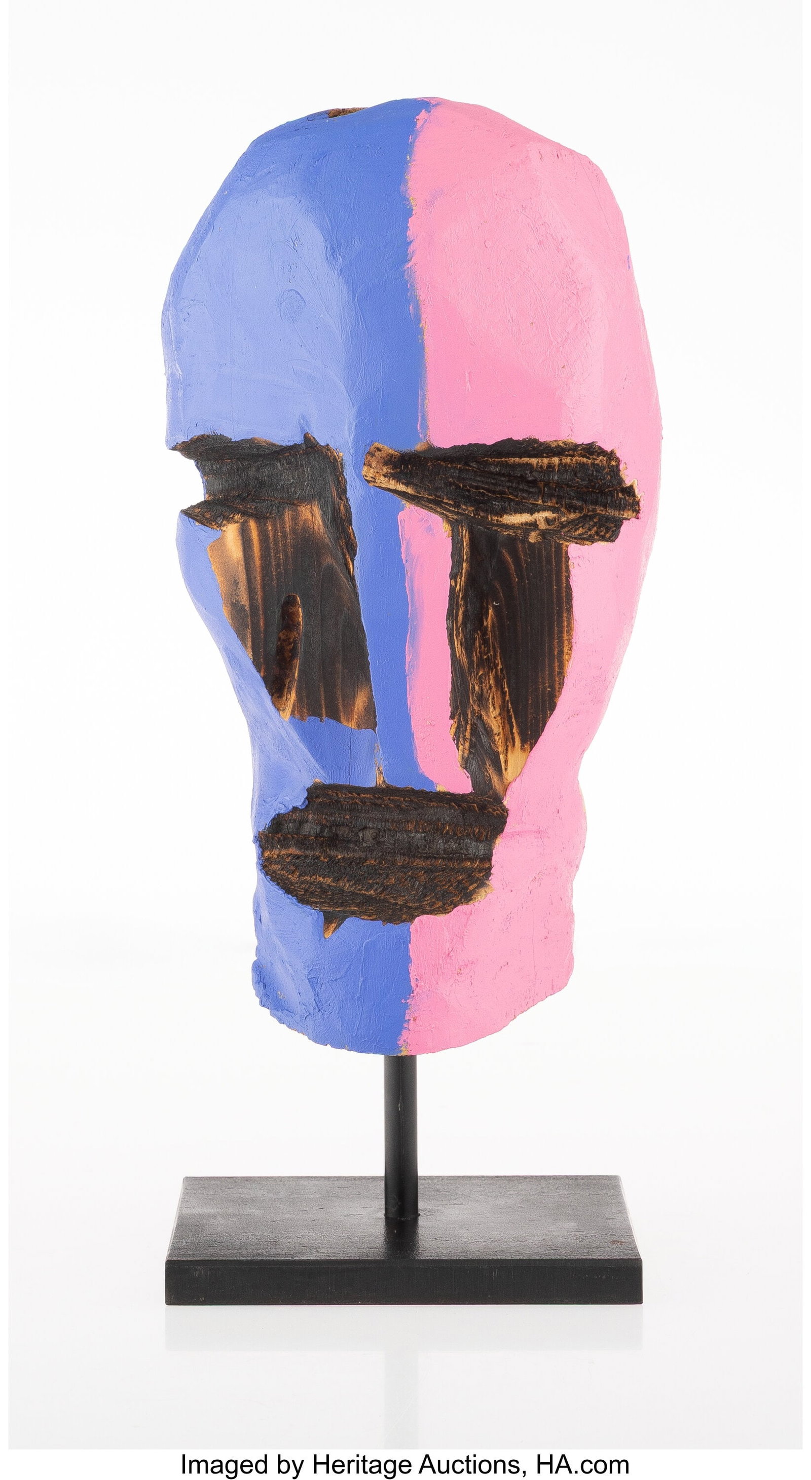 Ryan Schneider (b. 1980) Chorus 12, 2021 Acrylic: Ryan Schneider (b. 1980) Chorus 12, 2021 Acrylic, wood, and metal 13 x 6 x 6 inches (33.0 x 15.2 x 15.2 cm) Signed and dated on the re