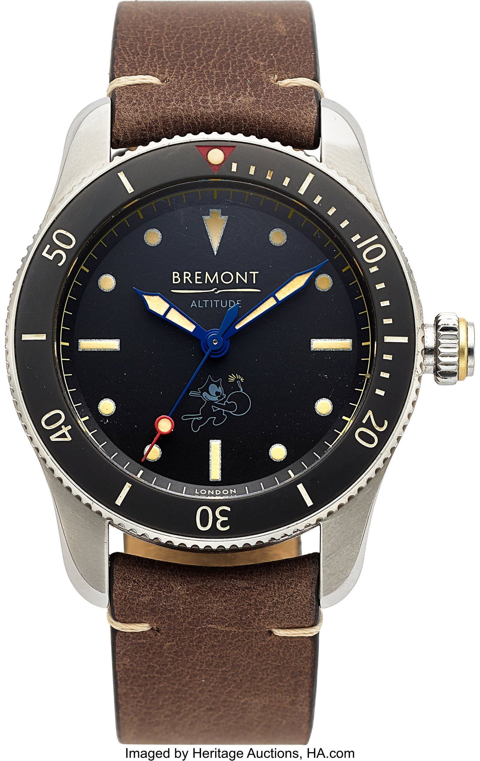Bremont Altitude Felix, LE 30/30, Full Set, Ref.: Bremont Altitude Felix, LE 30/30, Full Set, Ref. SE301 Case: 40 mm, stainless steel, three body, screw-down case back, unidirectional ratchet