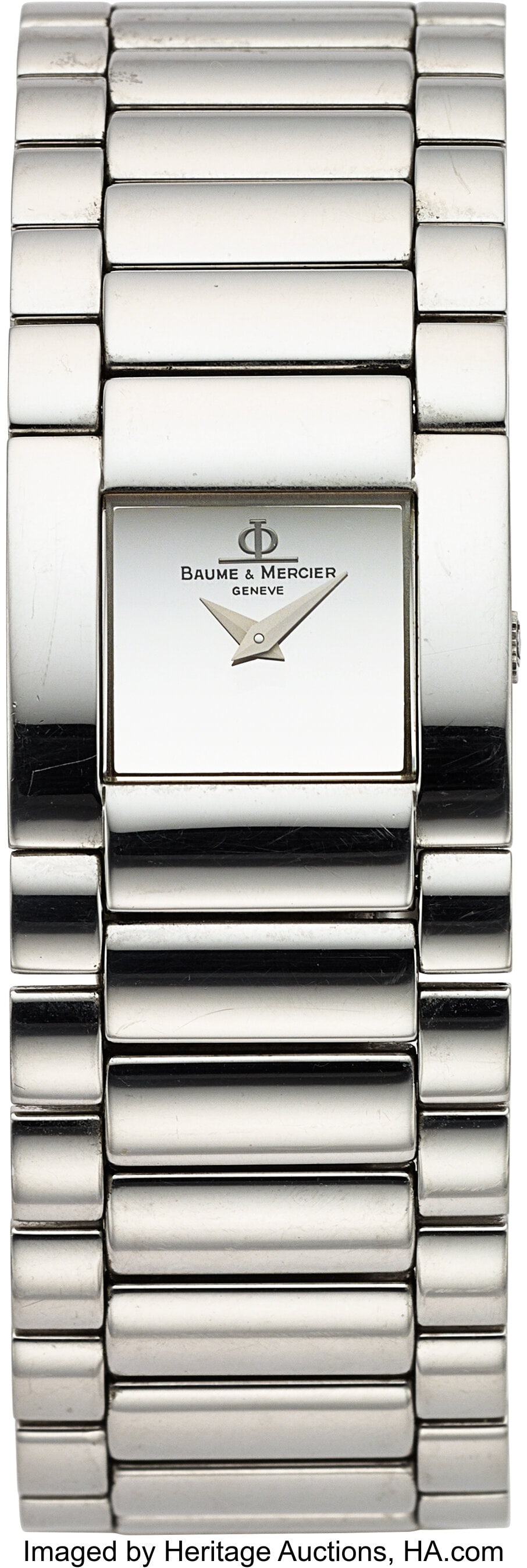 Baume and Mercier Catwalk, Stainless Steel, Ref.: Baume and Mercier Catwalk, Stainless Steel, Ref. MV045197 Case: 24 mm, stainless steel, three body, four screw case back, flush crown, No.