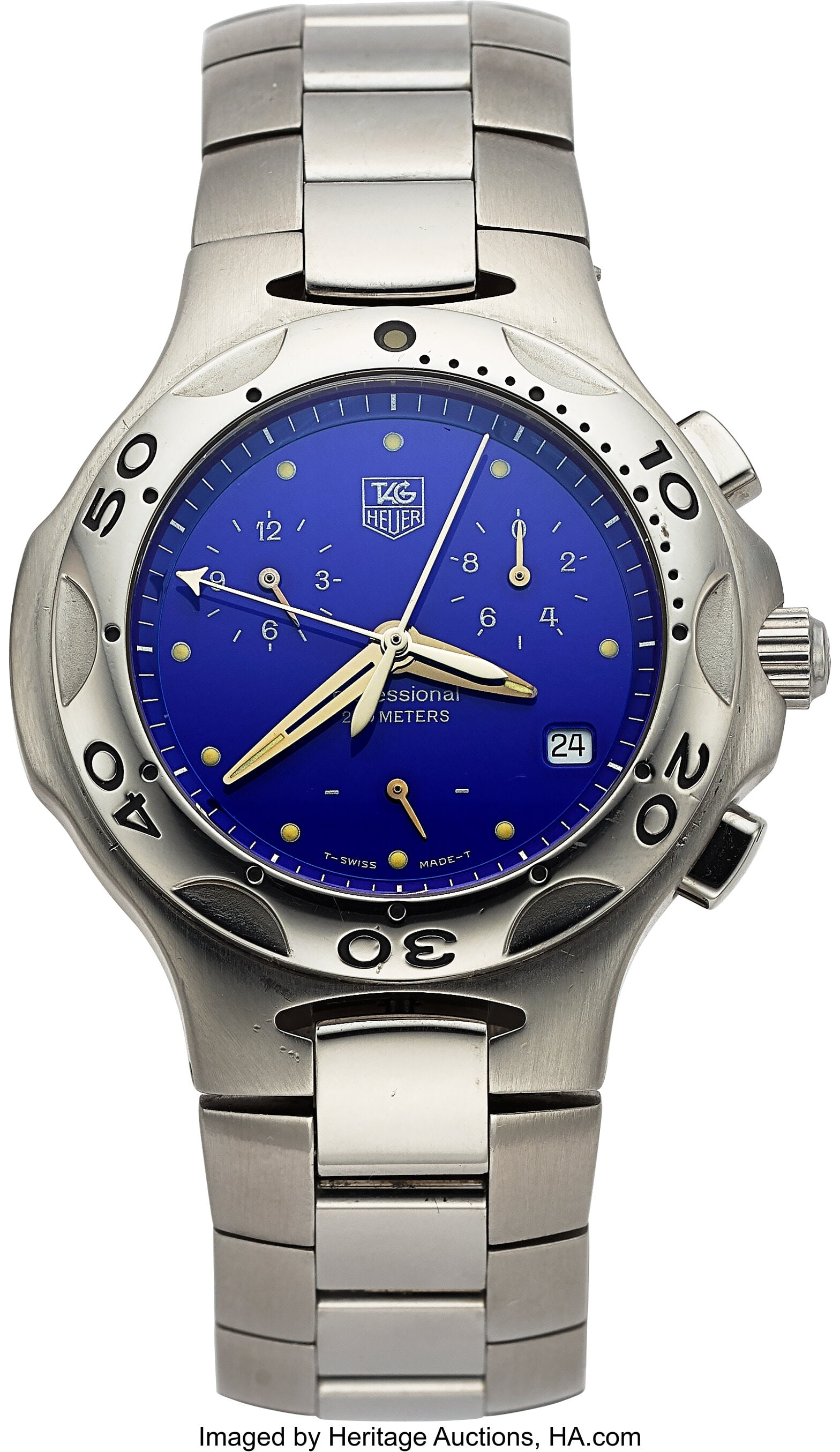 Tag Heuer Kirium, Blue Dial, Stainless Steel, Re: Tag Heuer Kirium, Blue Dial, Stainless Steel, Ref. CL1112 Case: 40 mm, stainless steel, three body, screw-down case back, unidirectional ratchete