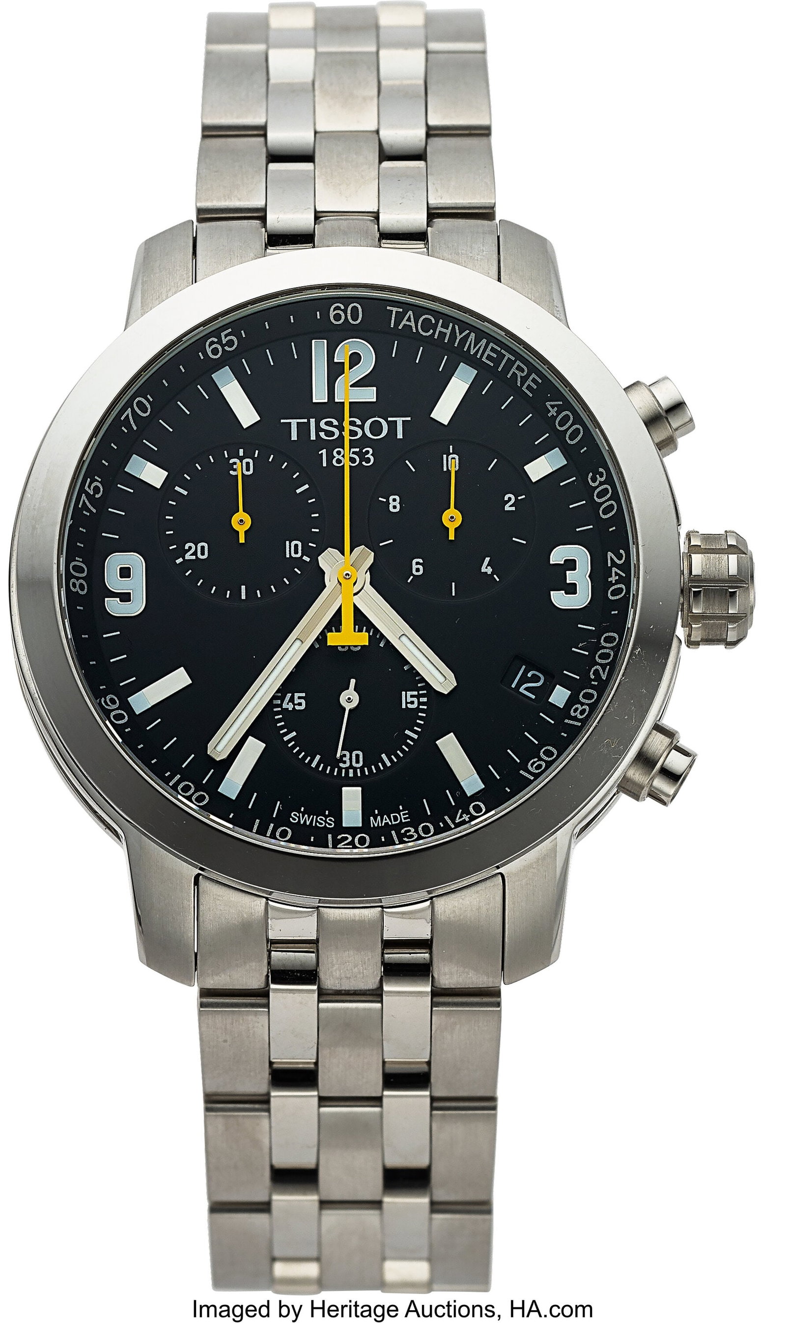 Tissot PRC 200, 41 mm, Stainless Steel, Ref. T05: Tissot PRC 200, 41 mm, Stainless Steel, Ref. T055417A Case: 41 mm, stainless steel, three body, screw-down case back, fixed domed bezel, No