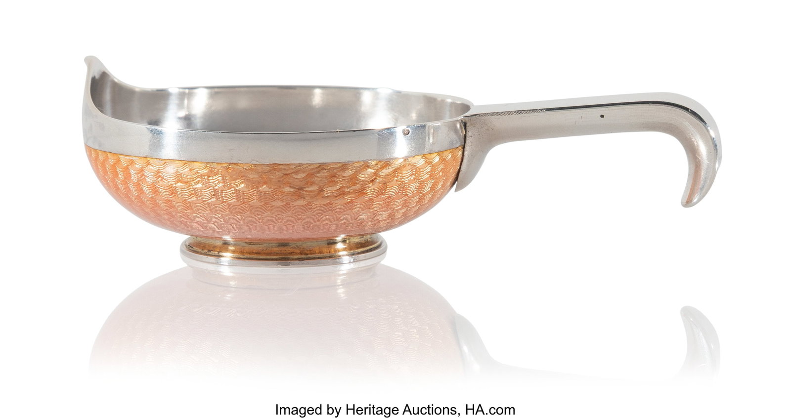 A Fabergé Translucent Pink Guilloché Enameled  (1 of 7)