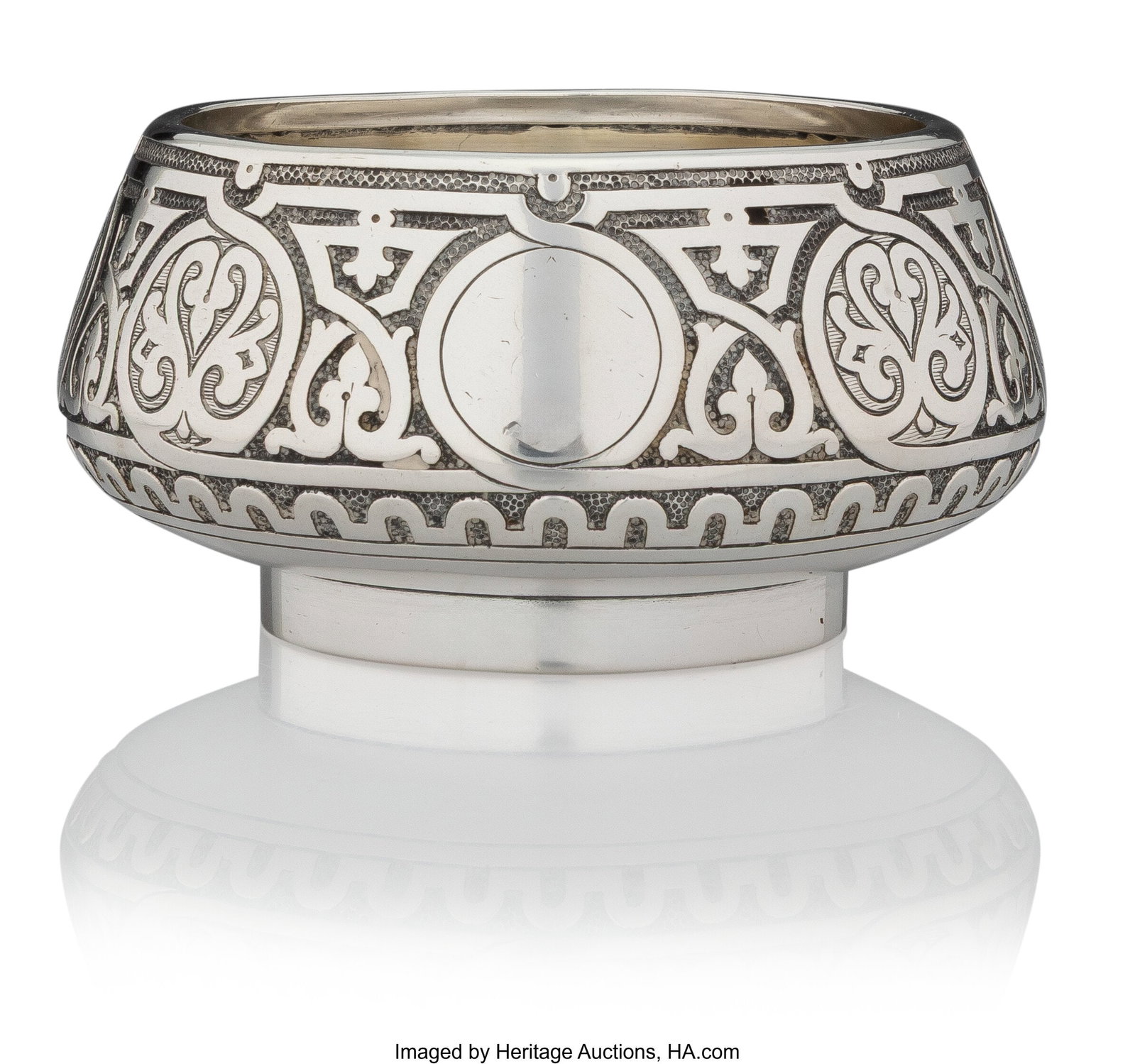 A Russian Silver Sugar Bowl in the Neo-Russian T: A Russian Silver Sugar Bowl in the Neo-Russian Taste Brothers Grachev with Imperial Warrant, St. Petersburg, circa 1892 2 x 3-3/4 inches (5.1 x 9.5 cm) 2