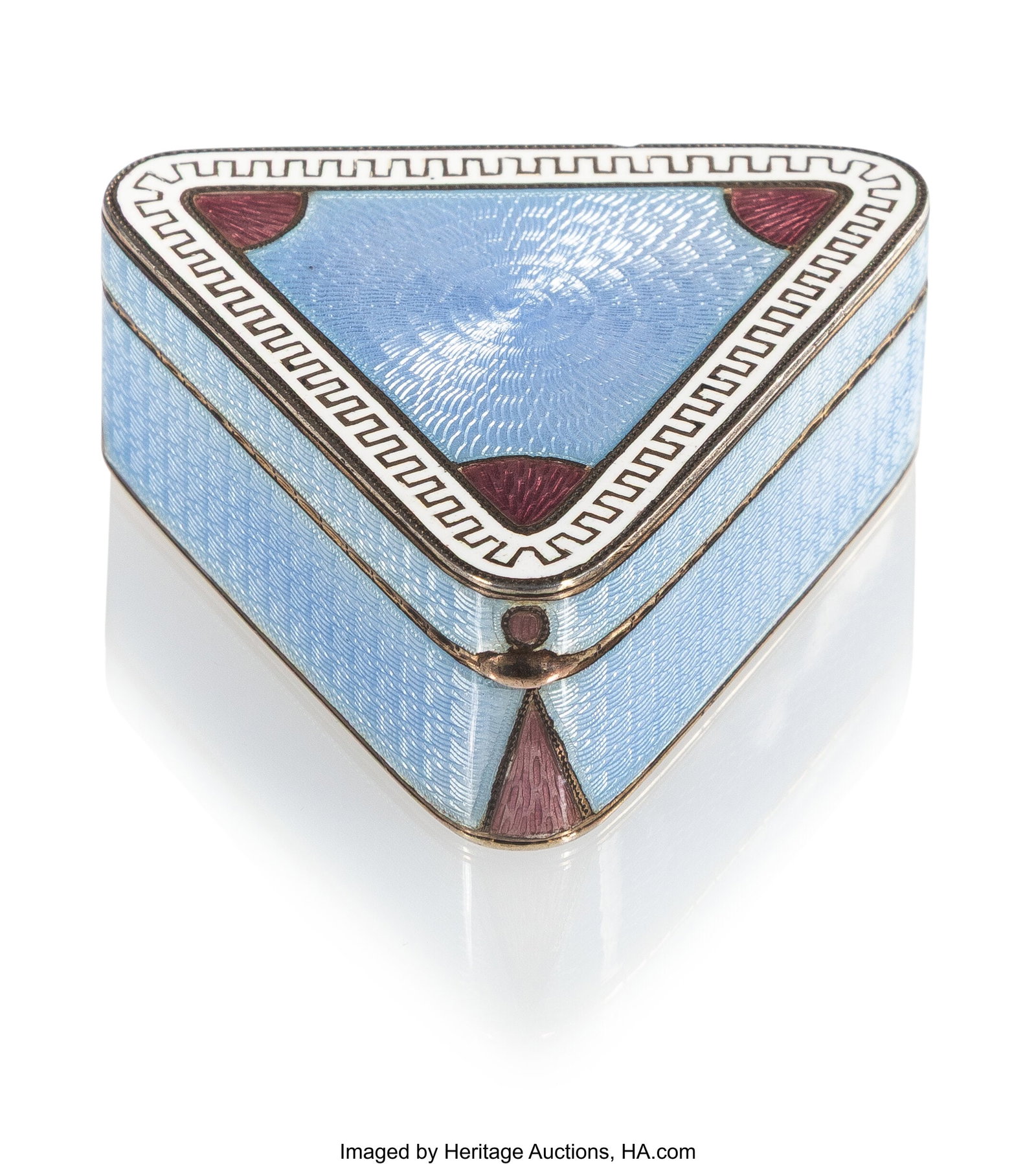 A Russian Opaque and Guilloché Enameled Gilt Si (1 of 7)