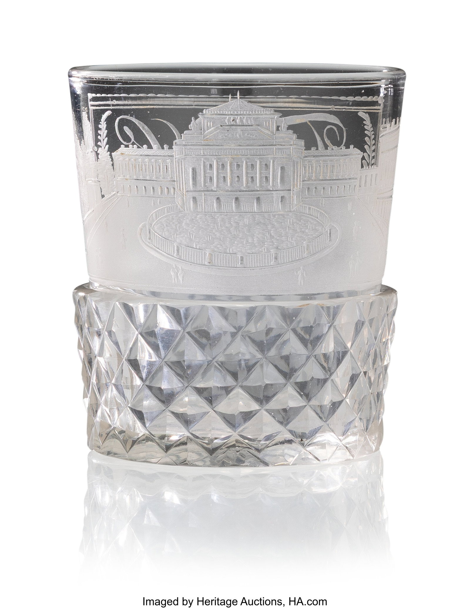 A Russian Engraved Cut-Glass Beaker Russian, mid (1 of 5)