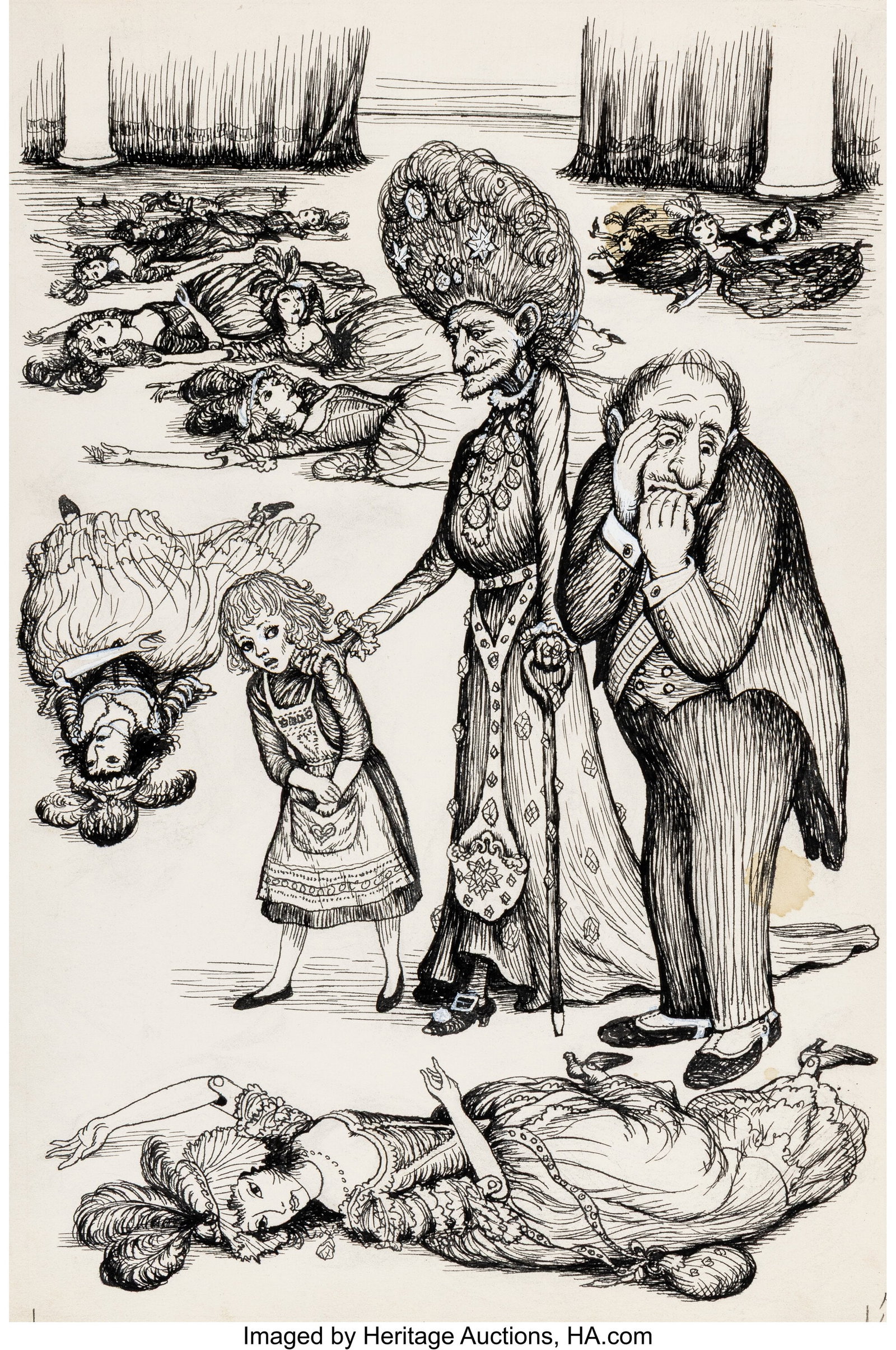 Garth Williams (American, 1912-1996) False Hopes: Garth Williams (American, 1912-1996) False Hopes, Miss Bianca book interior, 1962 Ink on paper 14-1/4 x 9-3/4 inches (36.2 x 24.8 cm) (