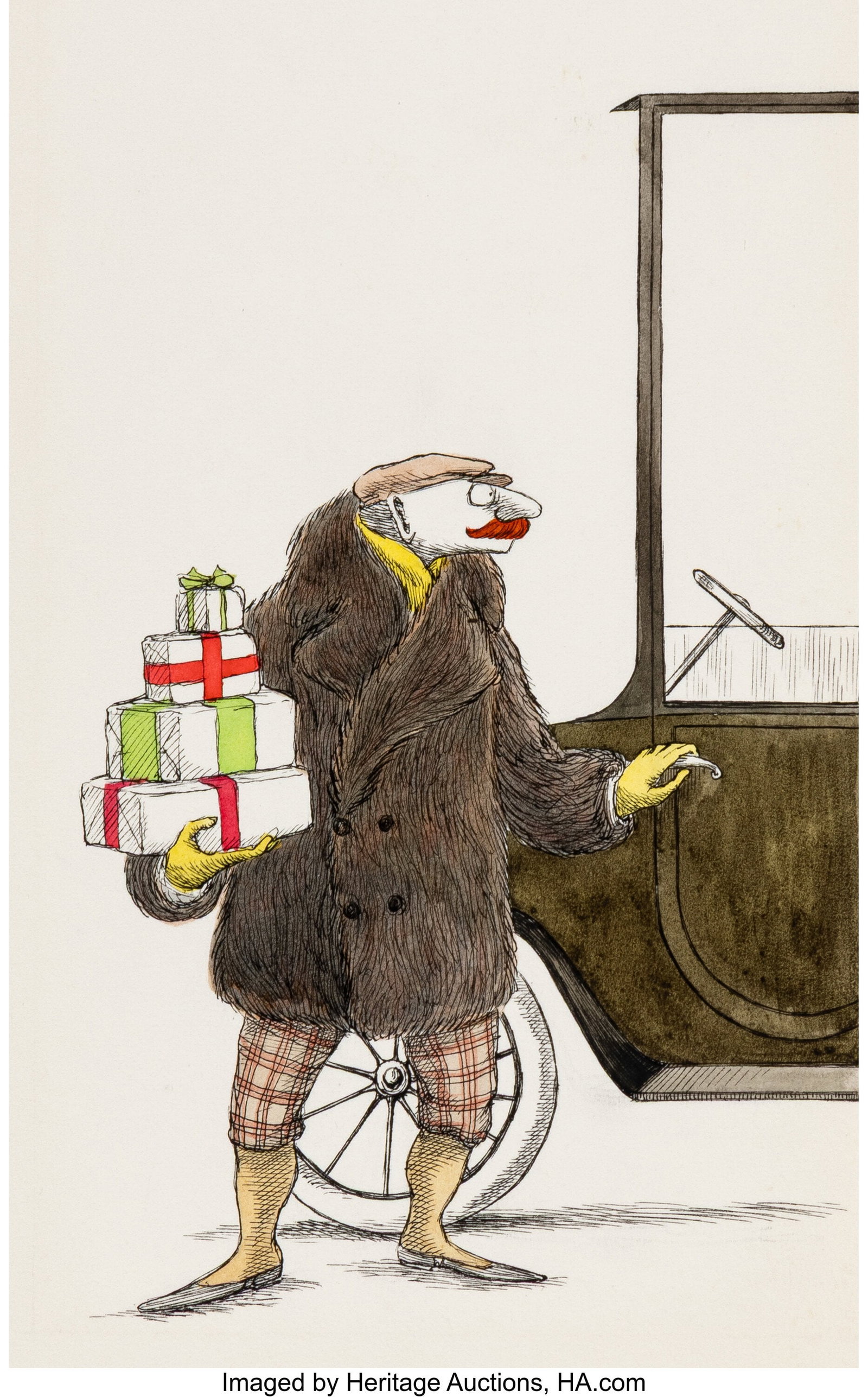 Edward St. John Gorey (American, 1925-2000) Moto (1 of 2)