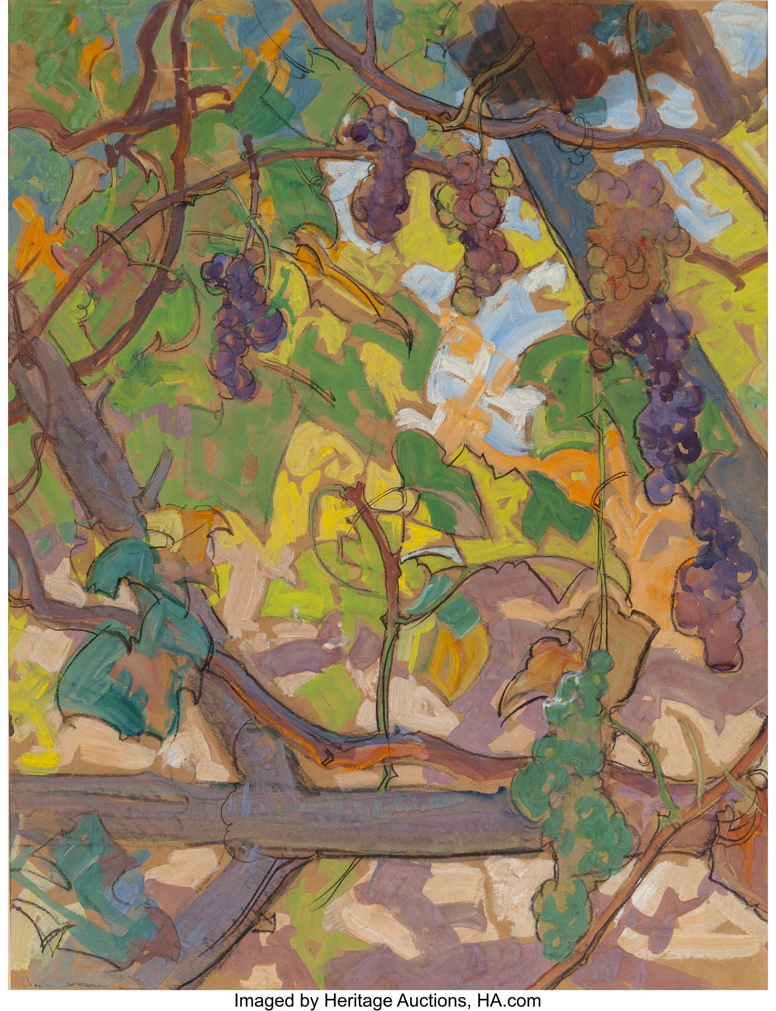 Dean Cornwell (American, 1892-1960) Study of Gra (1 of 3)
