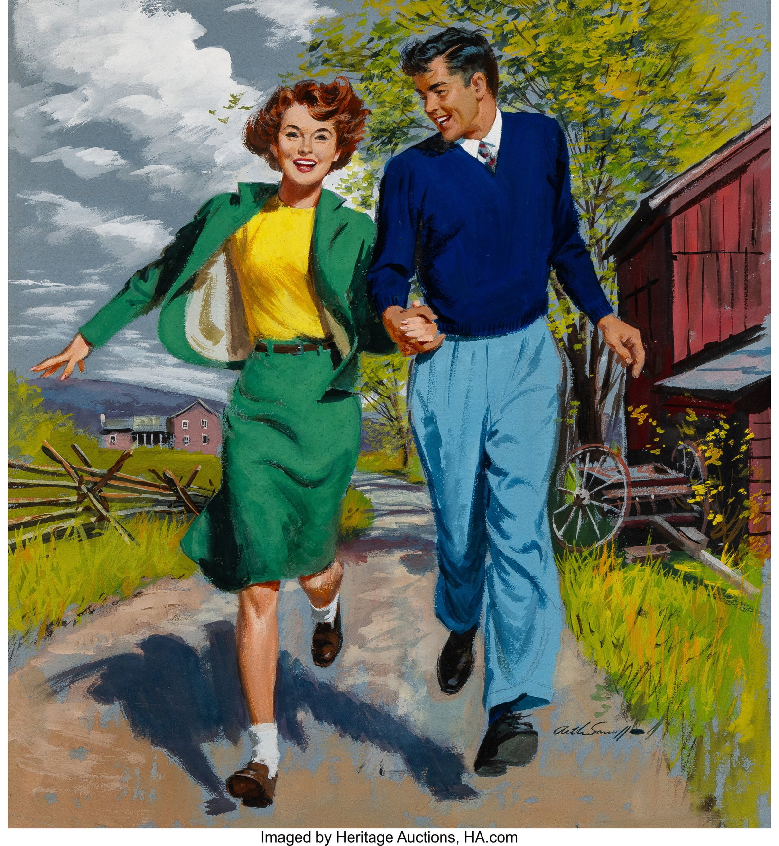 Arthur Saron Sarnoff (American, 1912-2000) A Lov (1 of 3)