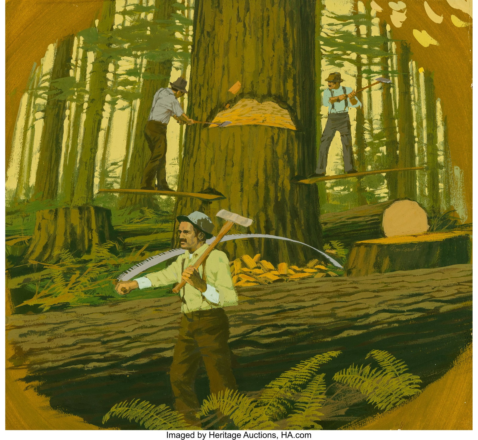 Ken Bronikowski (American, 1934-2025) Lumberjack (1 of 2)