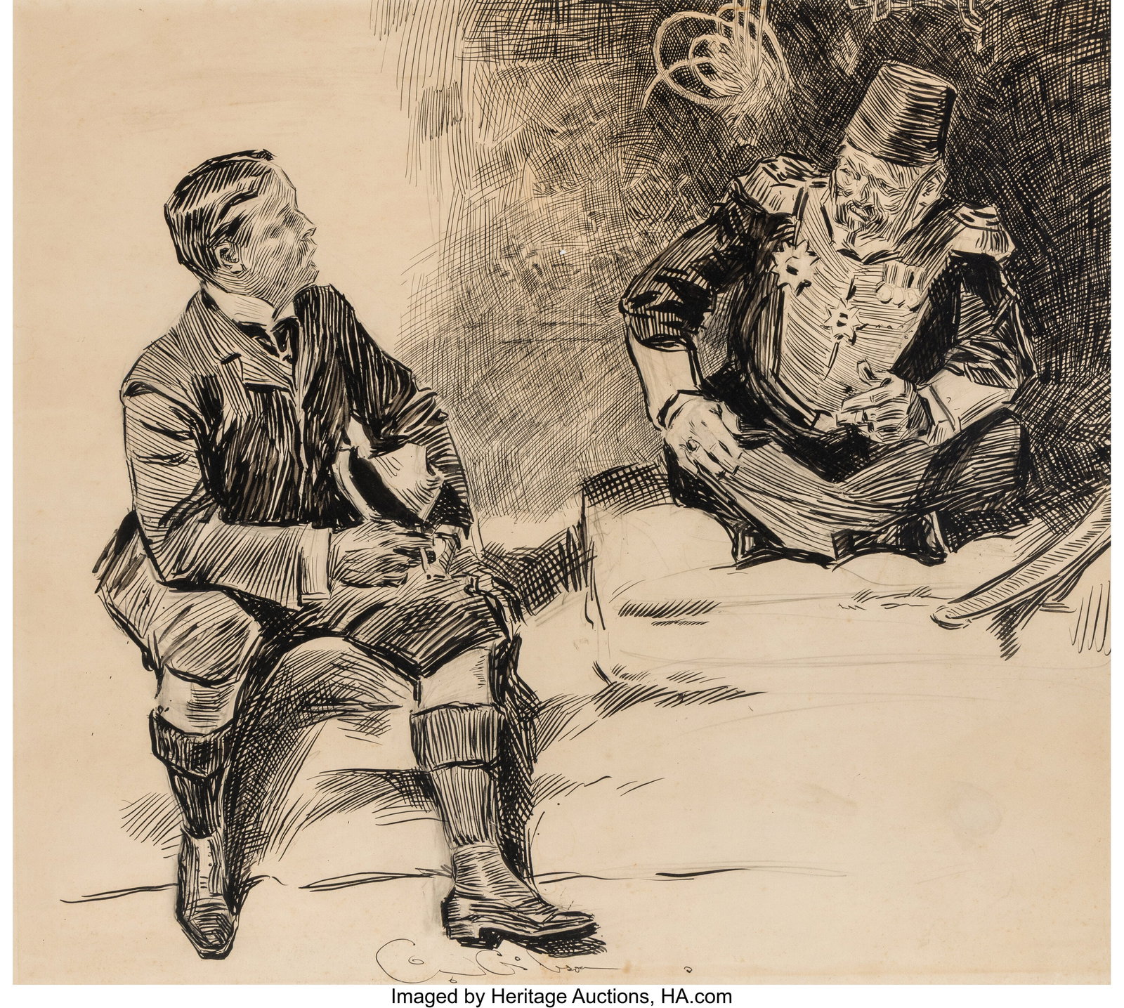 Charles Dana Gibson (American, 1867-1944) The Ed (1 of 3)