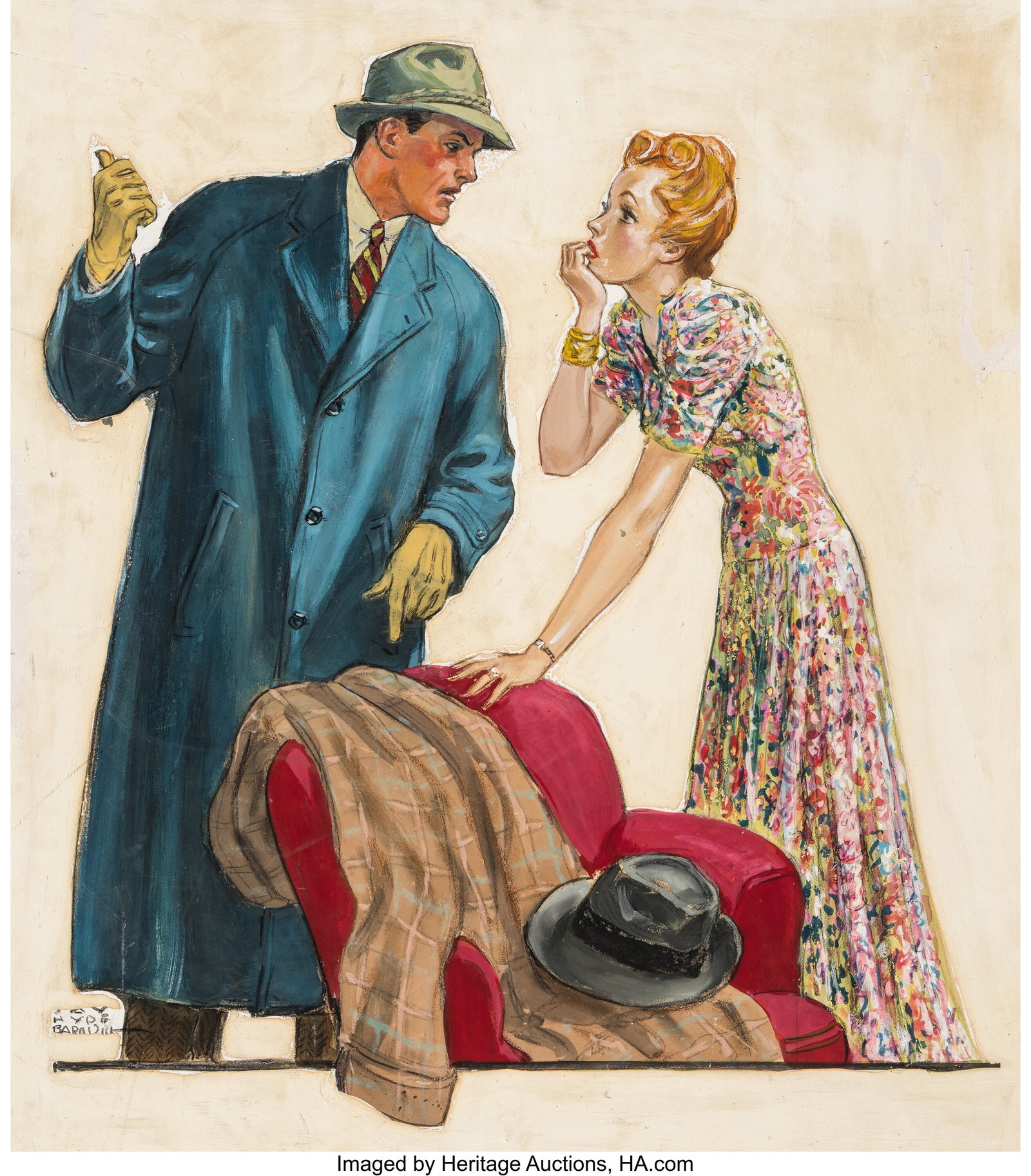 Jay Hyde Barnum (American, 1888-1962) Likely Men (1 of 2)