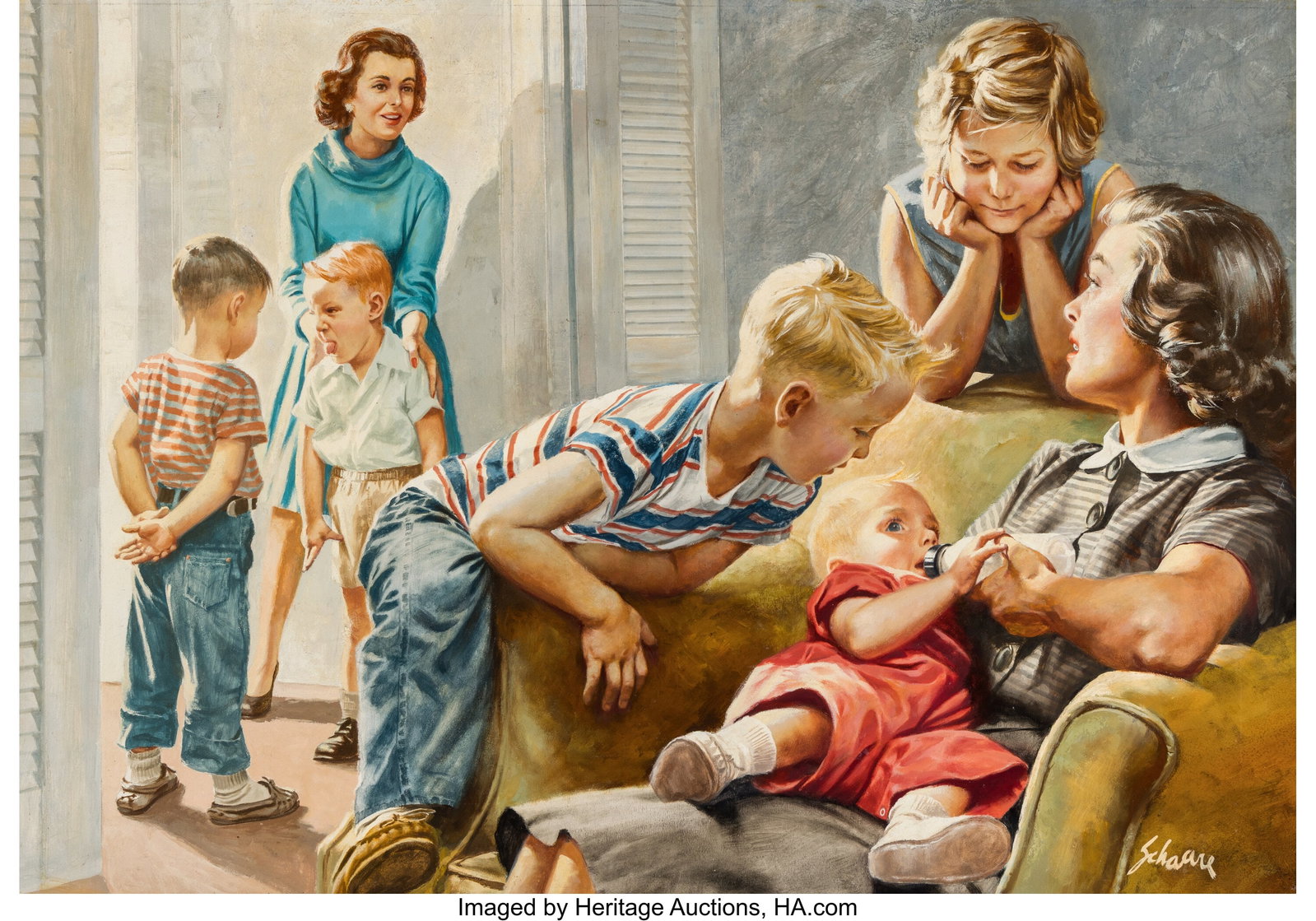 Harry Schaare (American, 1922-2008) The Bride Test (1 of 3)