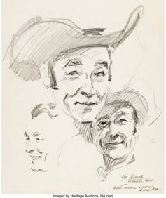 18098: Everett Raymond Kinstler (American, 1926-2019) R