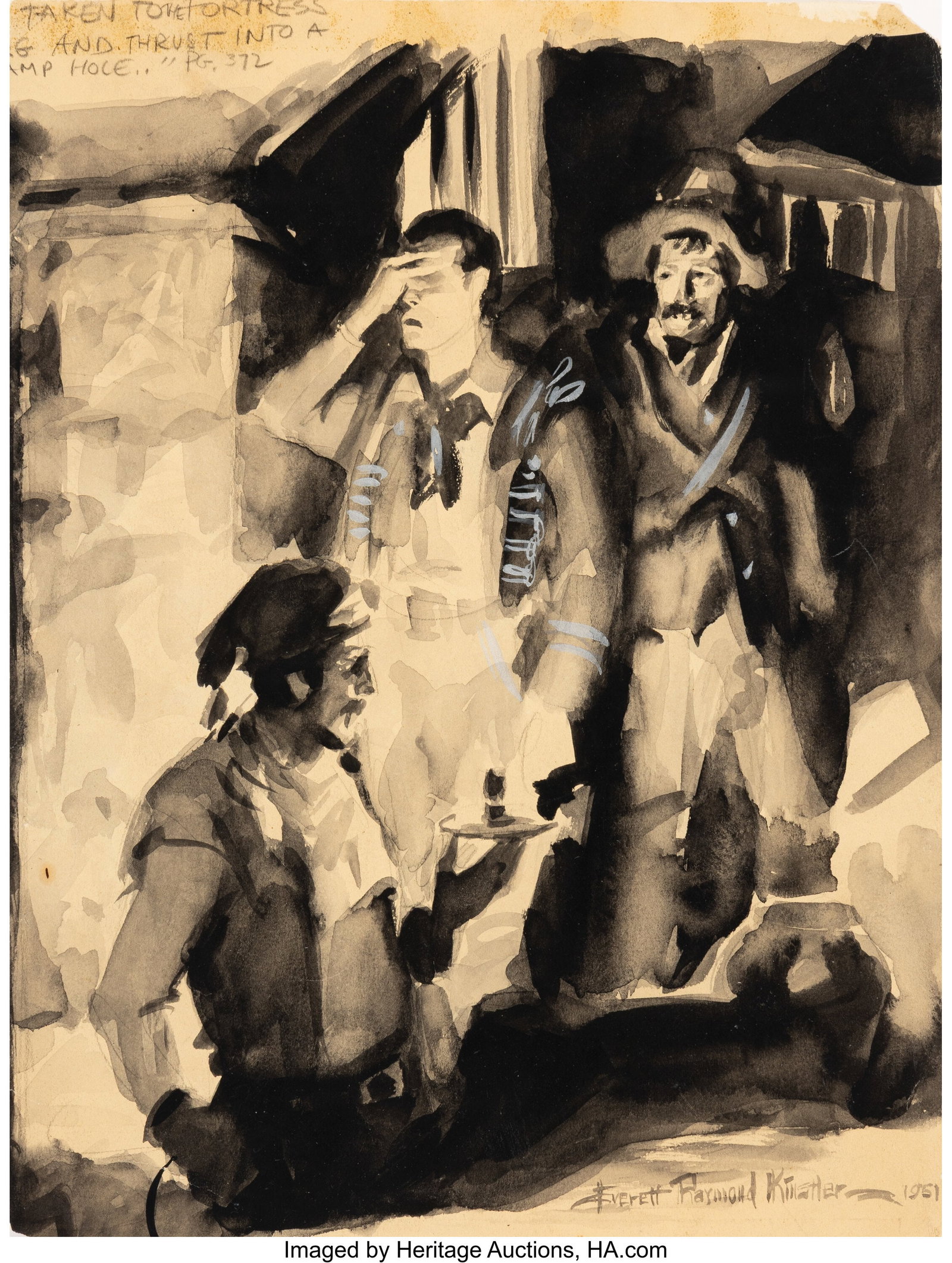 Everett Raymond Kinstler (American, 1926-2019) Copy of Mead Schaeffer C (1 of 2)
