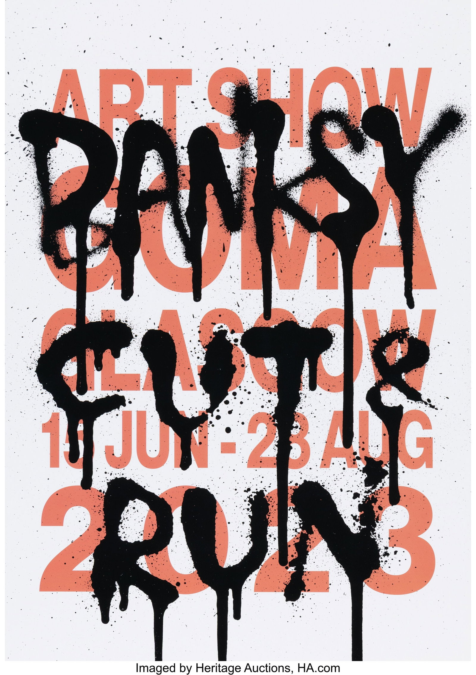 After Banksy Cut & Run, exhibition poster (two w: After Banksy Cut & Run, exhibition poster (two works), 2023 Offset lithographs in colors on wove paper 23 x 16 inches (58.4 x 40.6 cm)
