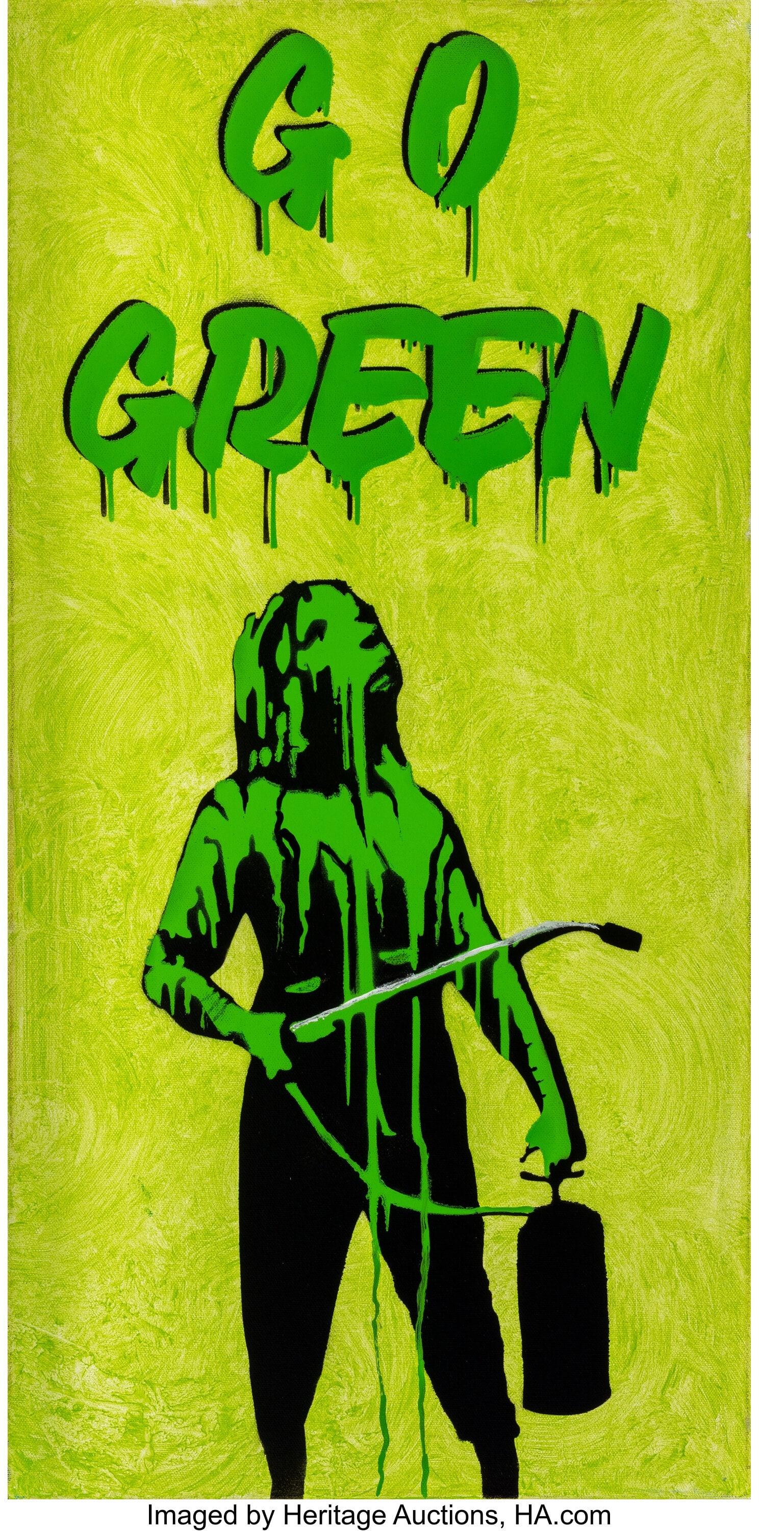Banksy Hates Me (20th Century) Untitled (Go Gree (1 of 3)