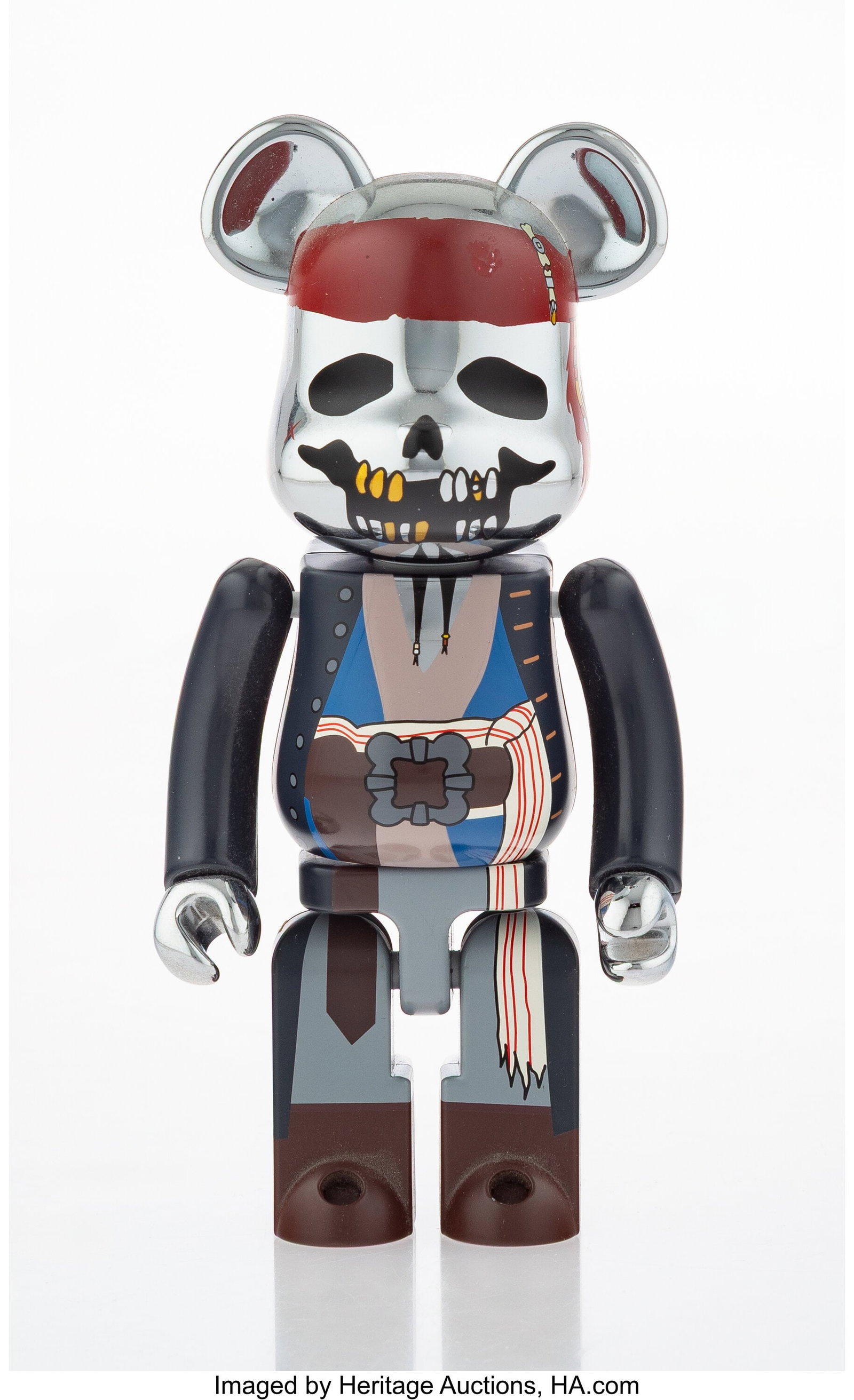 BE@RBRICK (Est. 2001) Superalloy Pirates of the : BE@RBRICK (Est. 2001) Superalloy Pirates of the Caribbean 200%, 2018 Painted cast ABS plastic 7-1/2 x 4 x 4-1/2 inches (19.1 x 10.2 x